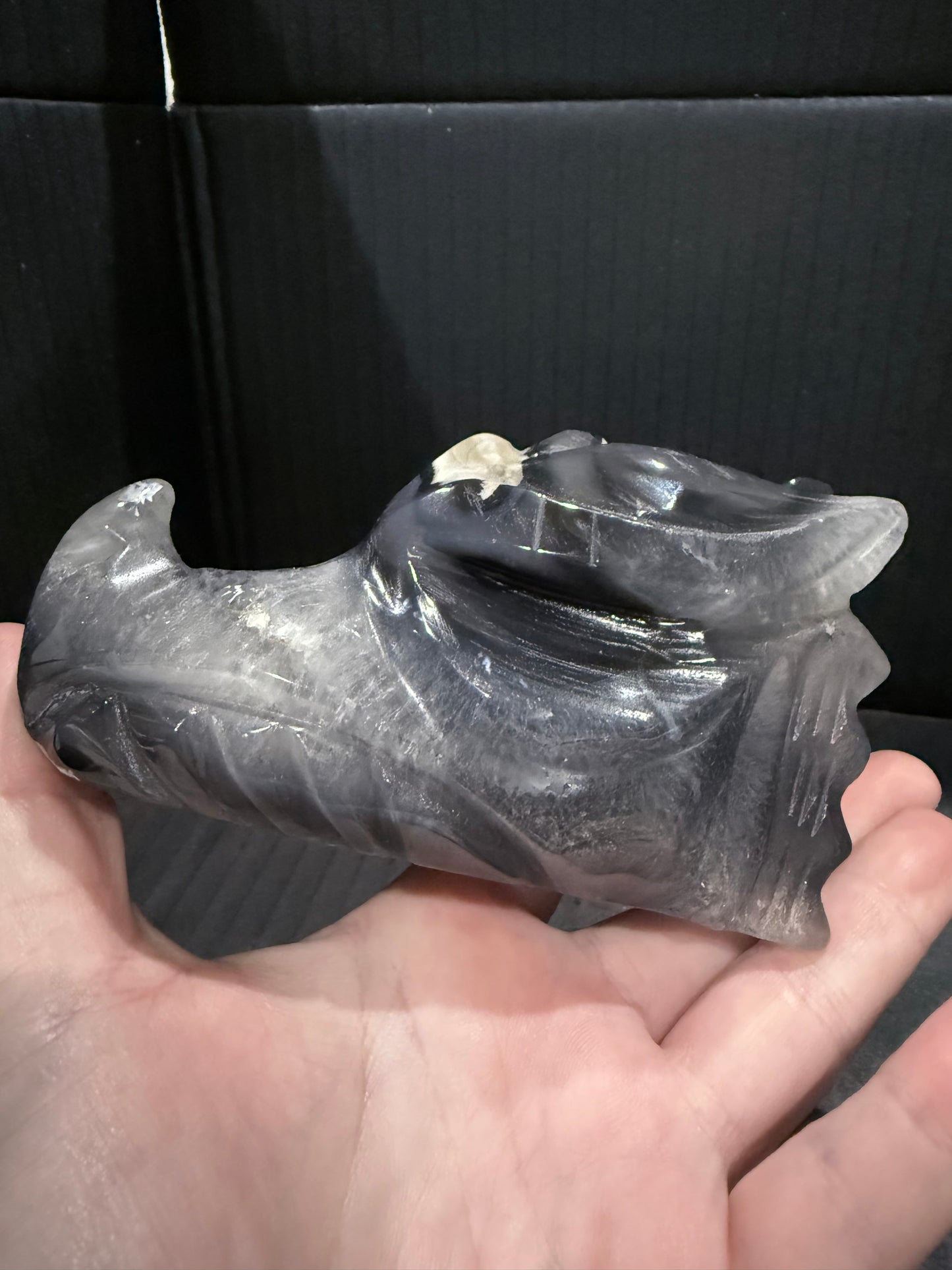 Volcano Agate Dragon Head