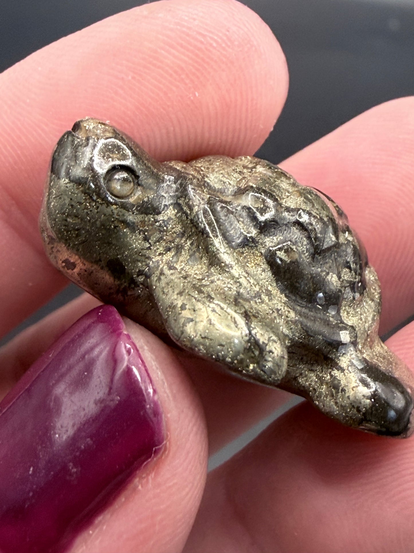 Pyrite Turtle β Strength, Luck & Protection