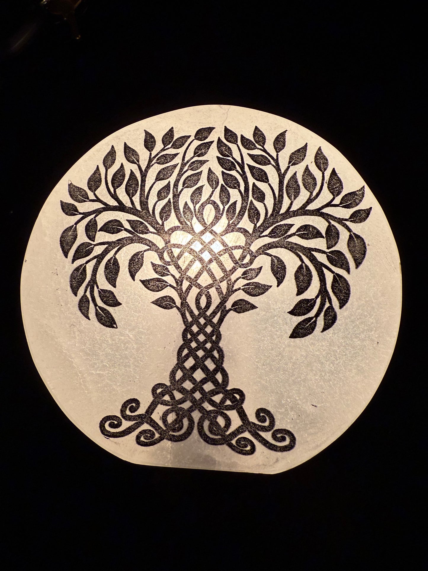 Selenite Tree of Life Lamp