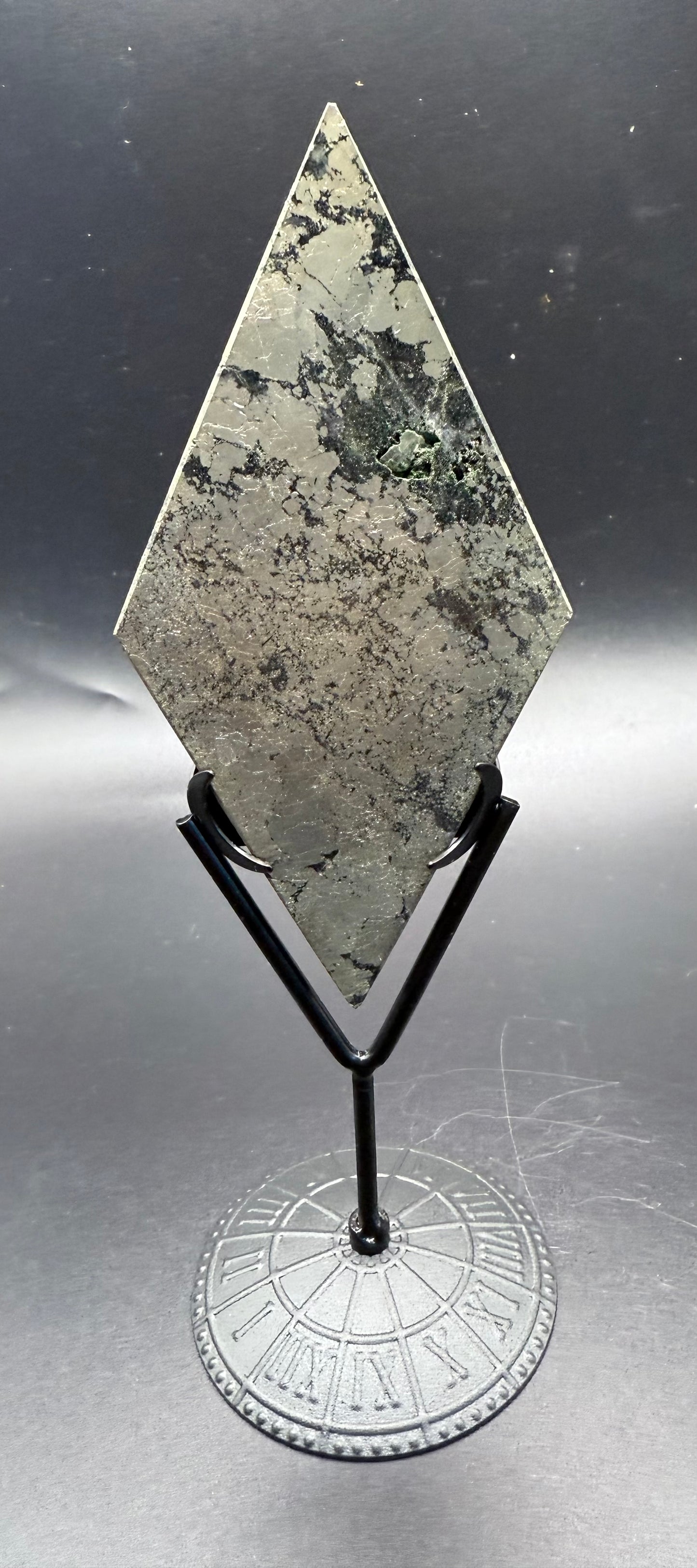 Pyrite Rhombus on Stand