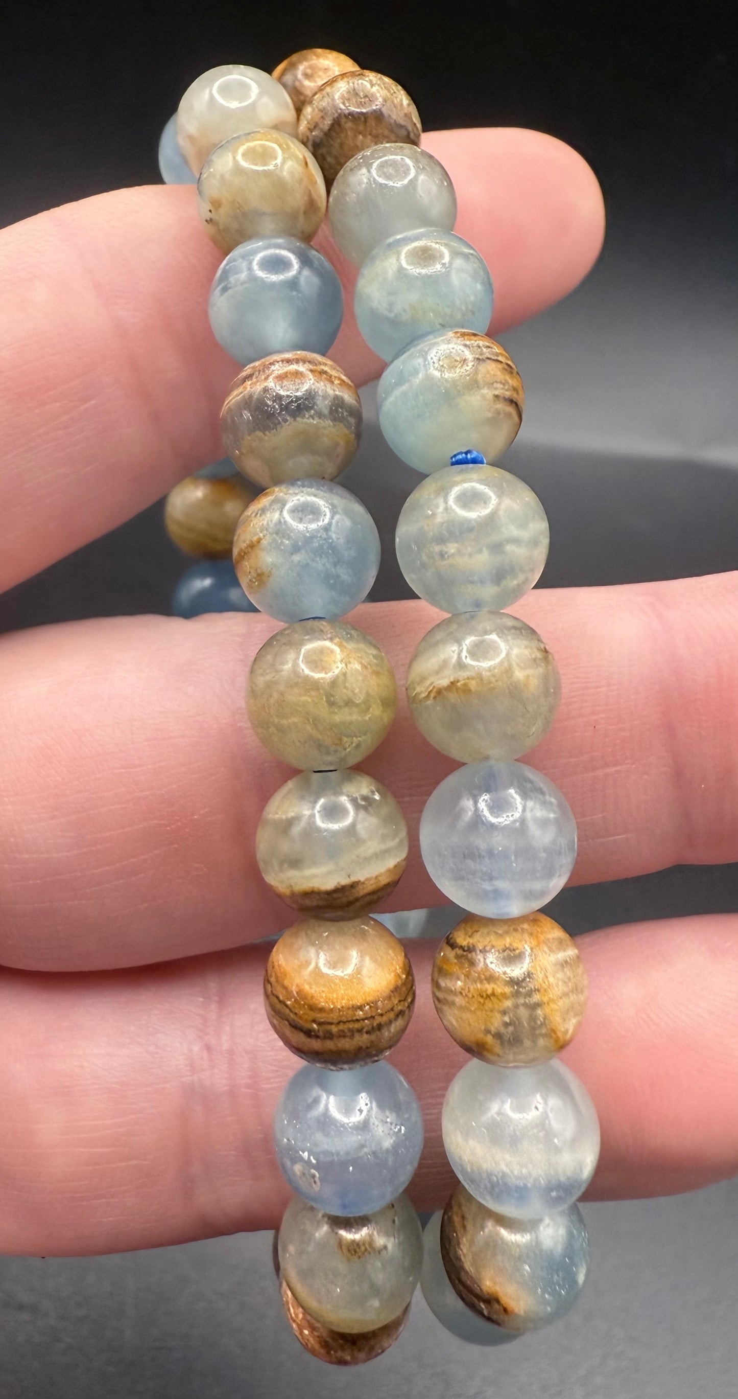 Blue Onyx 8mm Bracelet