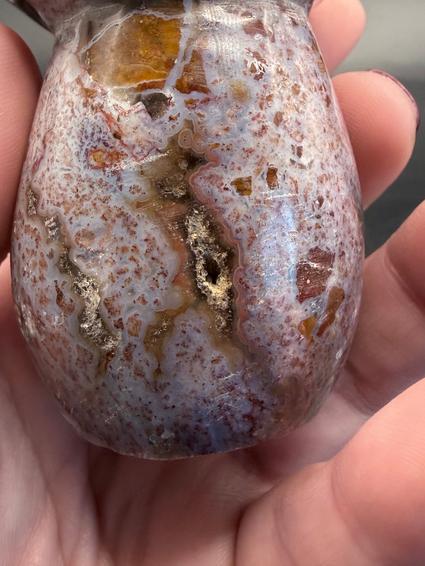 Ocean Jasper Mushroom Carving