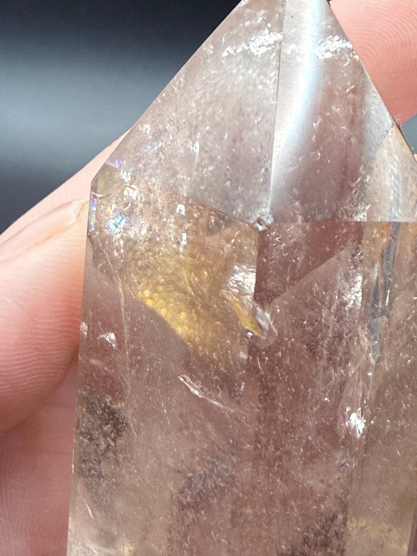 đ¤â¨ Extra High Quality Smoky Quartz Tower with Inclusions â¨đ¤
