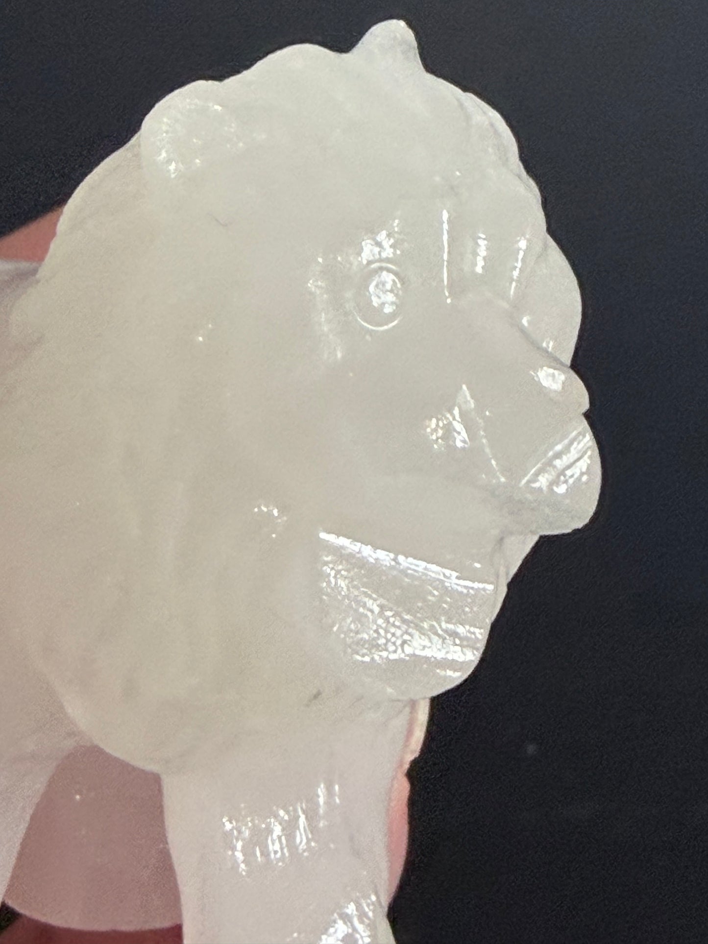 White Jade Lion Carving