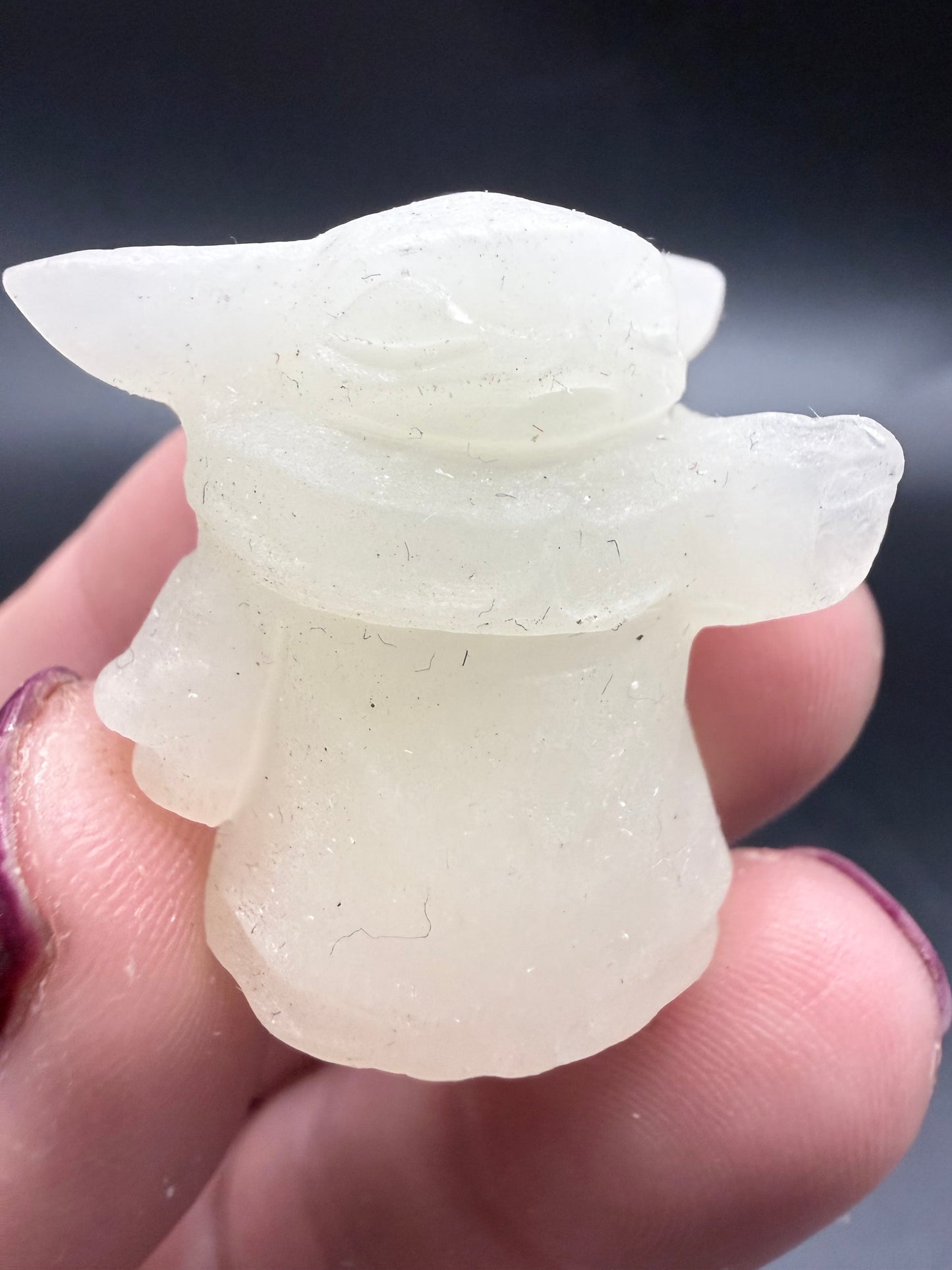 Baby Yoda (Grogu) Crystal Carvings - Crystal wonderland By Lisa