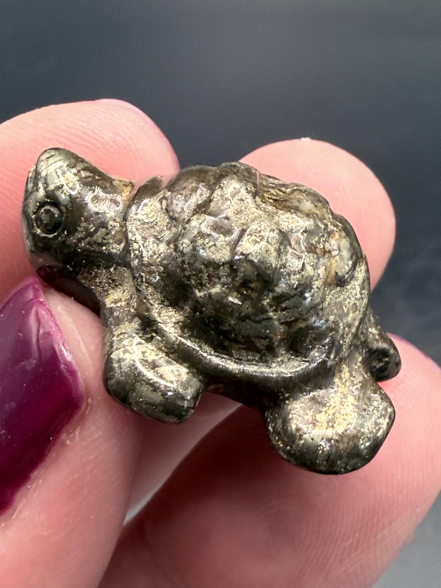 Pyrite Turtle β Strength, Luck & Protection