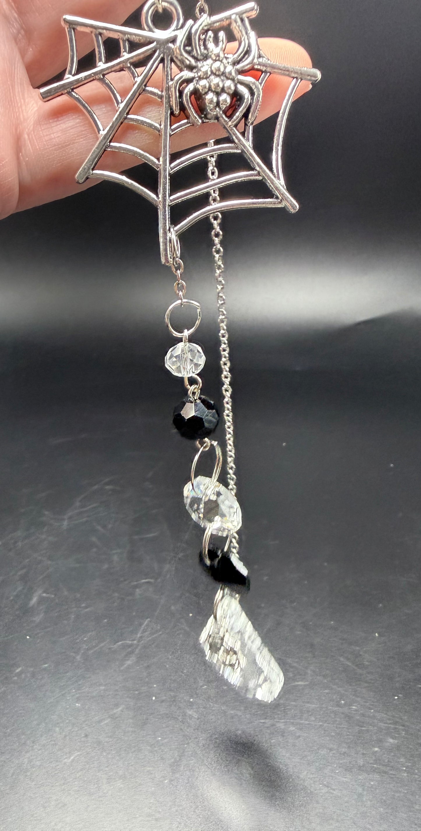 Spider Web Glass Suncatcher