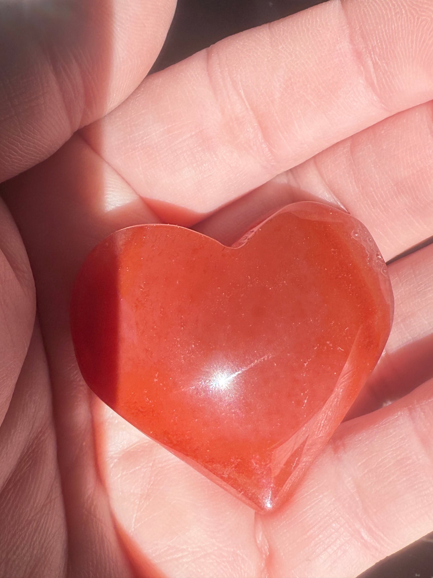 Druzy Carnelian Heart