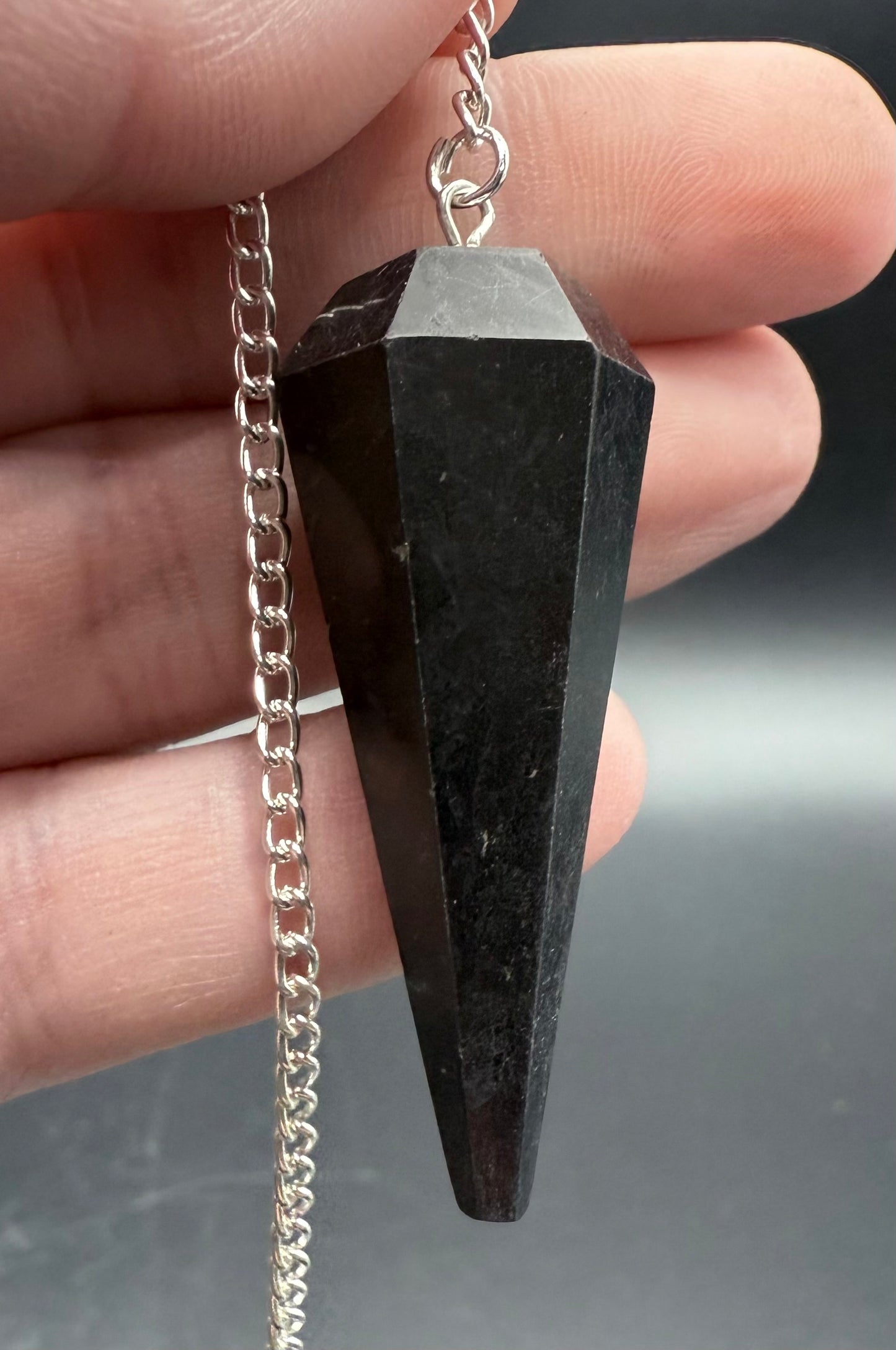 Shungite Pendulum – Protection • Grounding • Energy Clarity