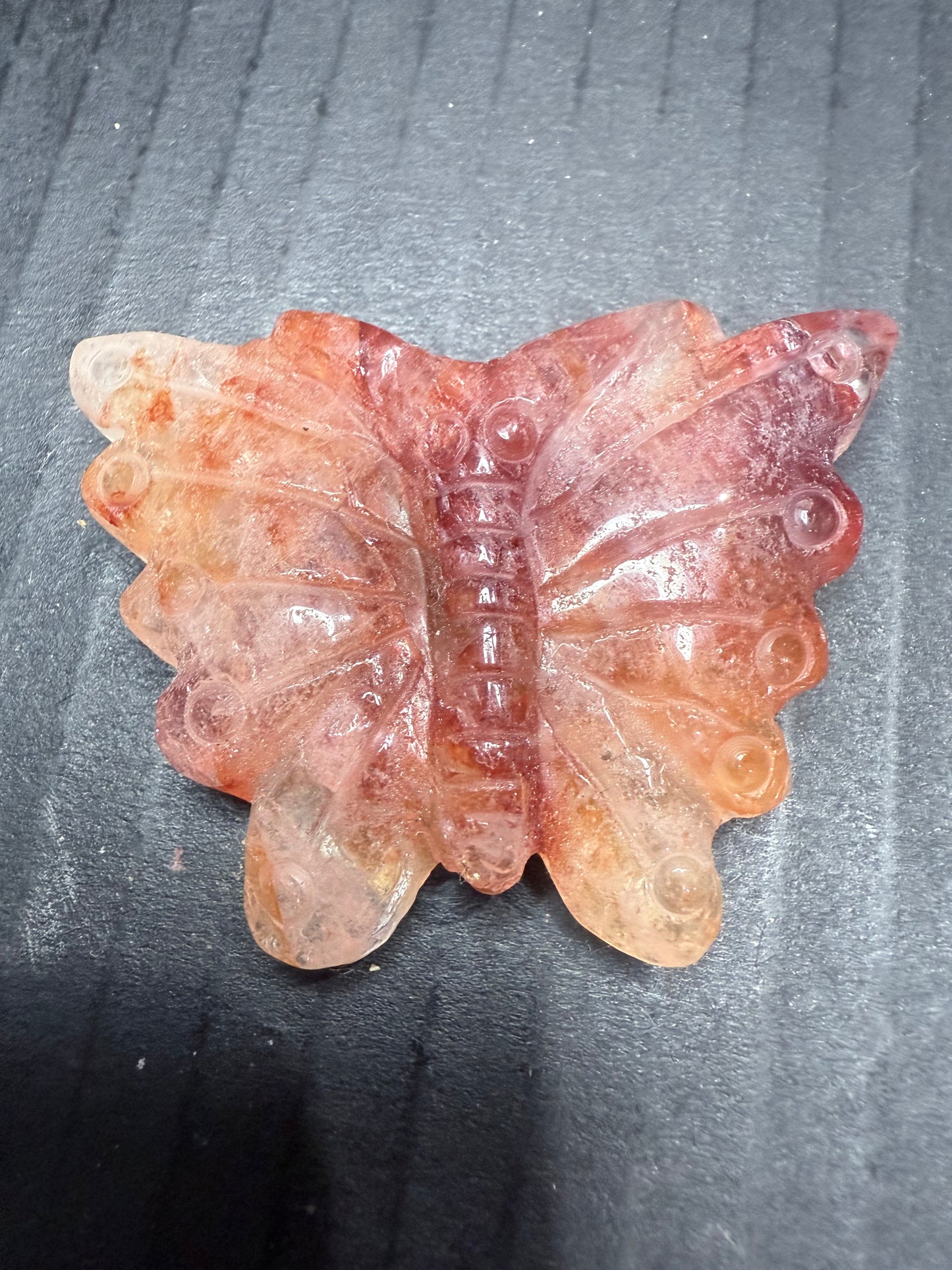 Fire Quartz Butterfly