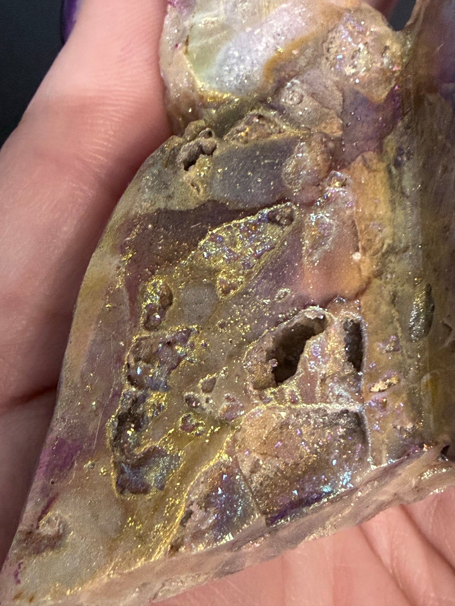Aura-Coated Sphalerite Butterfly A 7cm