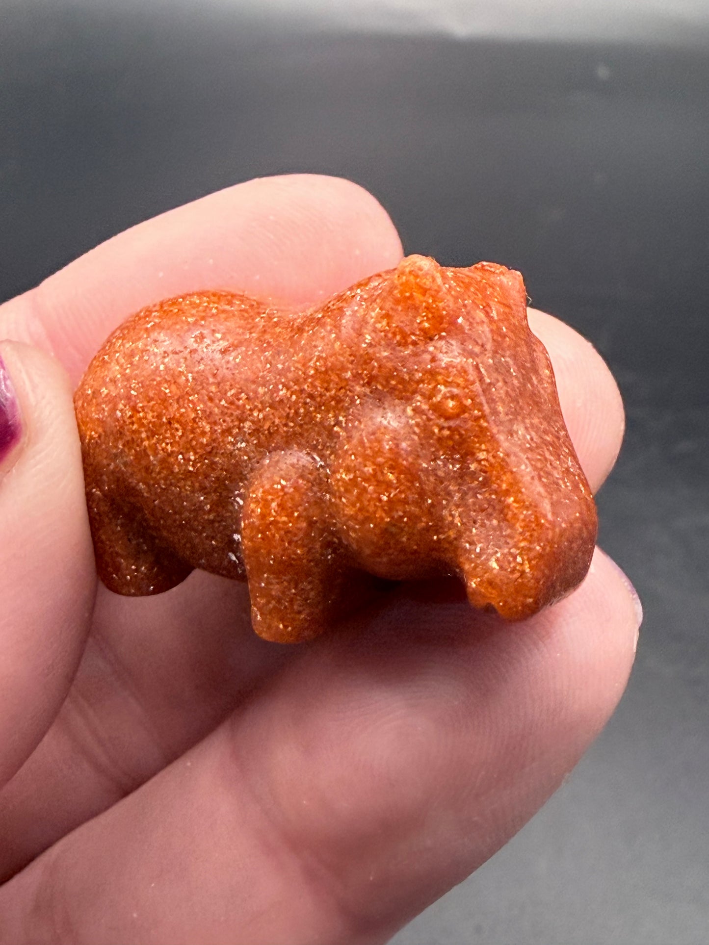 Mini Crystal Hippo Carvings – Strength, Calm & Emotional Balance