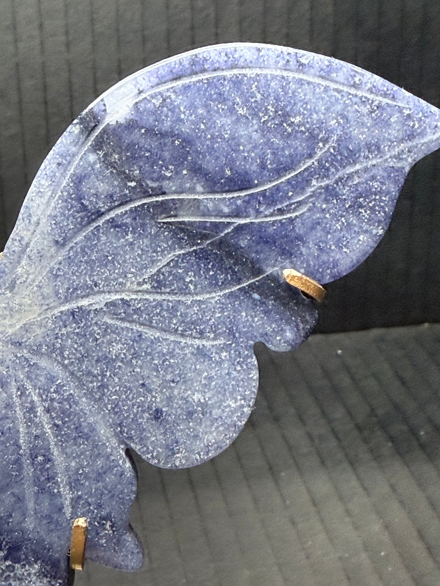 Blue Aventurine Butterfly on stand