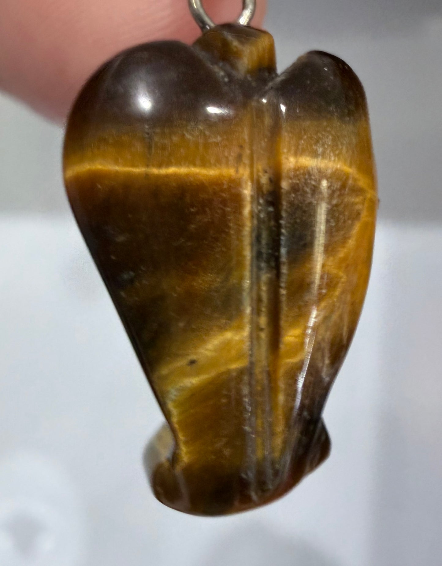 Tiger’s Eye Angel Crystal Pendant – 2.2 × 1.6 cm B