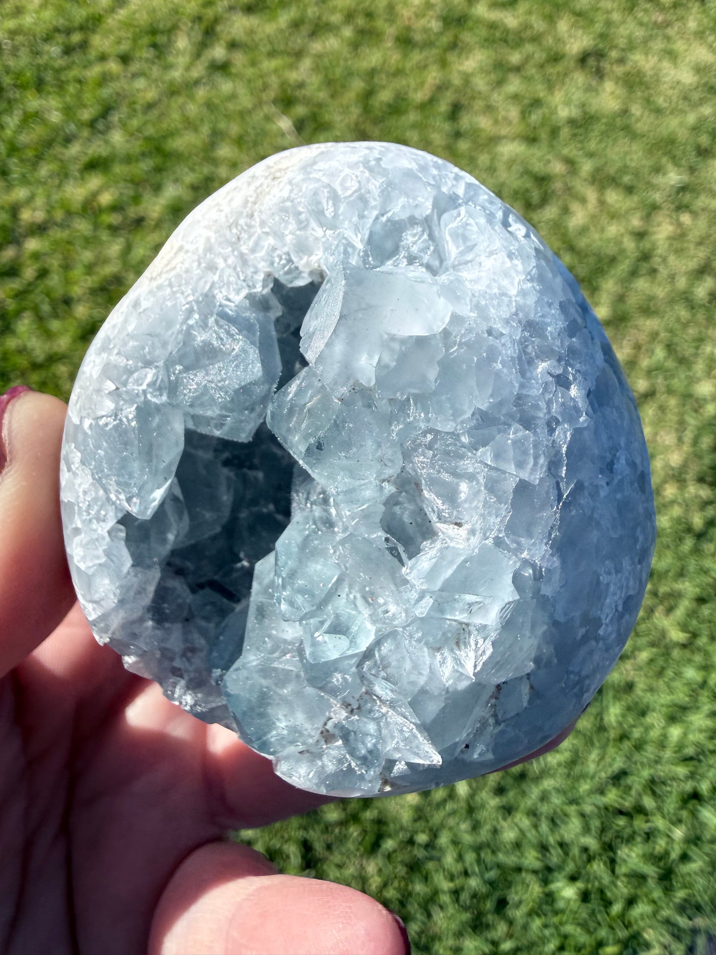 Celestite Geode Egg