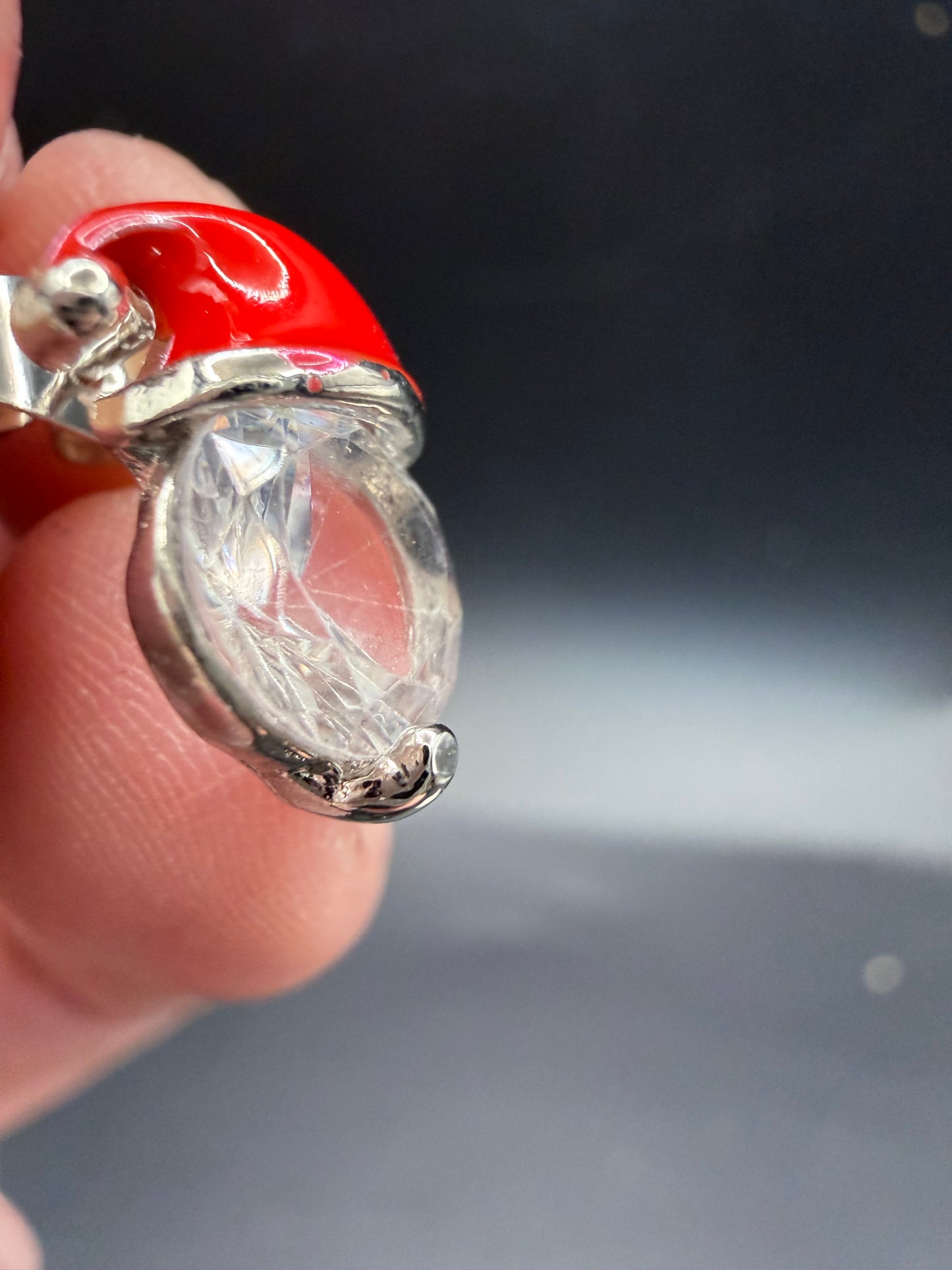 Santa Hat Crystal Stud Earrings – Gift Box Included