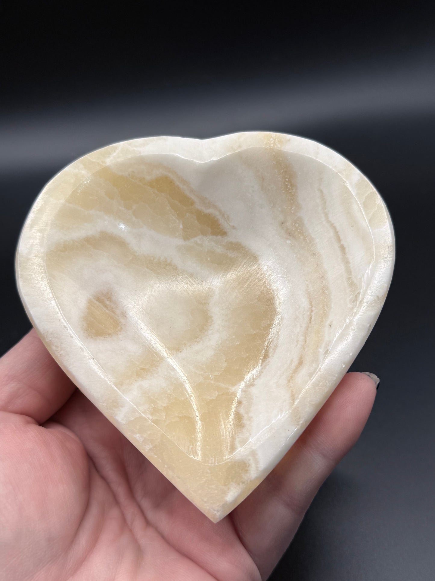 Aragonite Heart Bowl