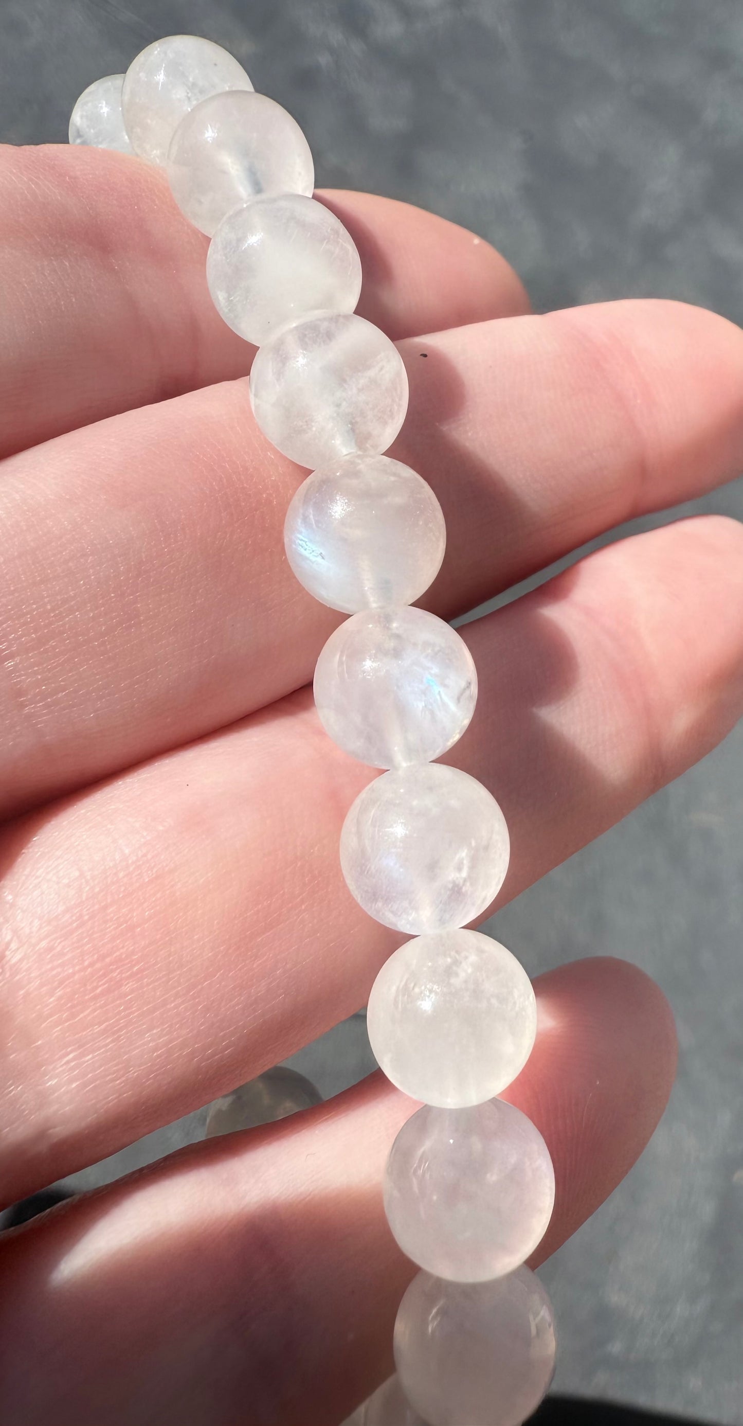 High Quality Blue Moonstone 8mm Bracelet
