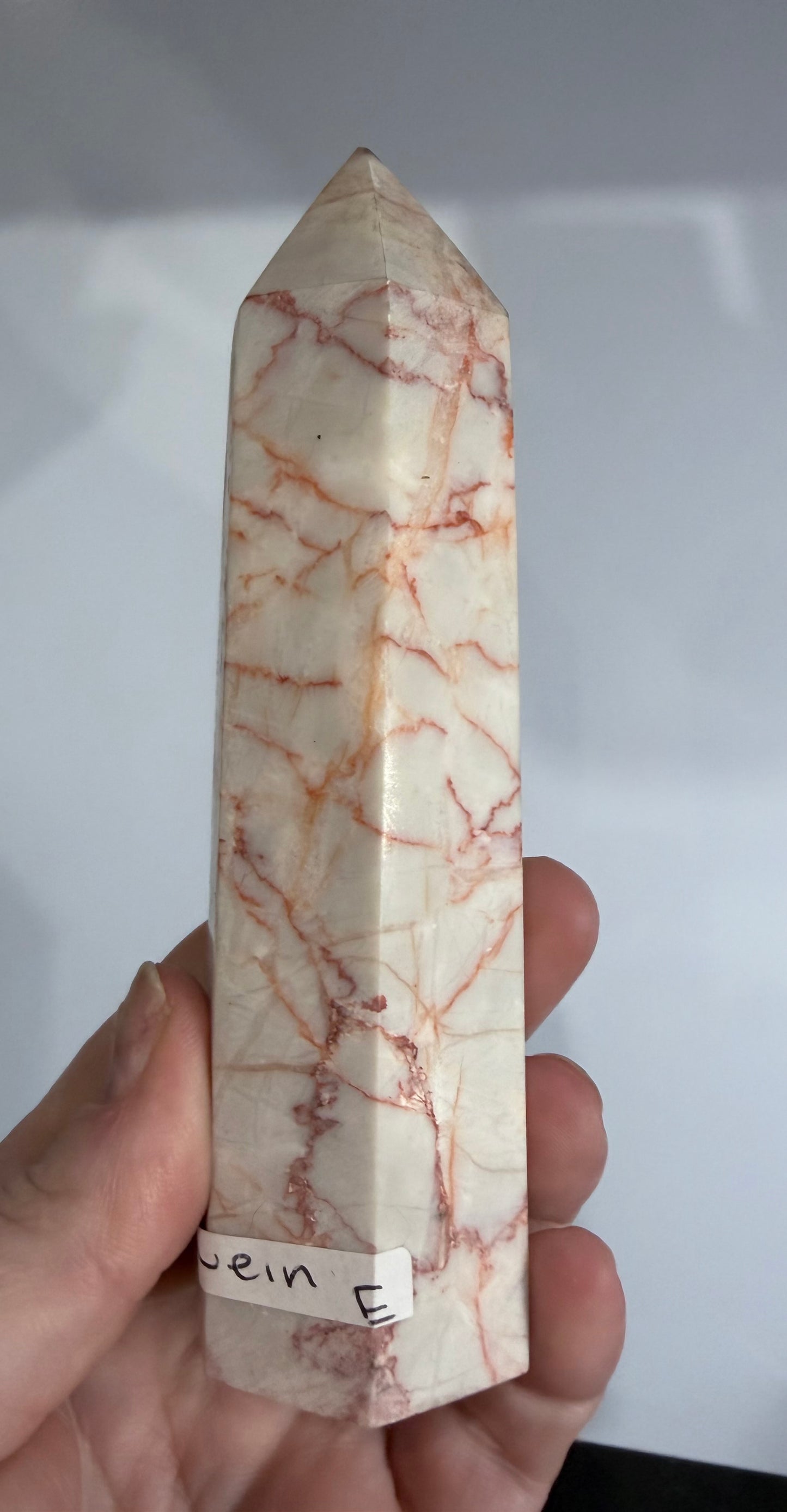 Red Vein Jasper Crystal Tower – 13.7cm | 298g E