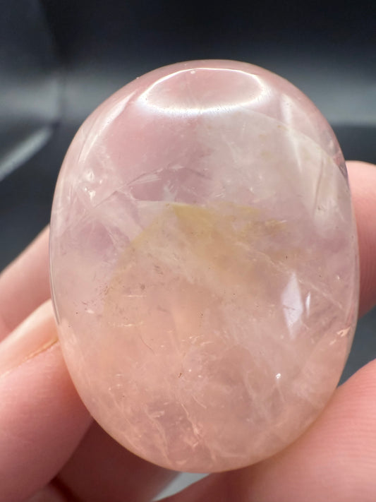 Mini Rose Quartz Palm Stone