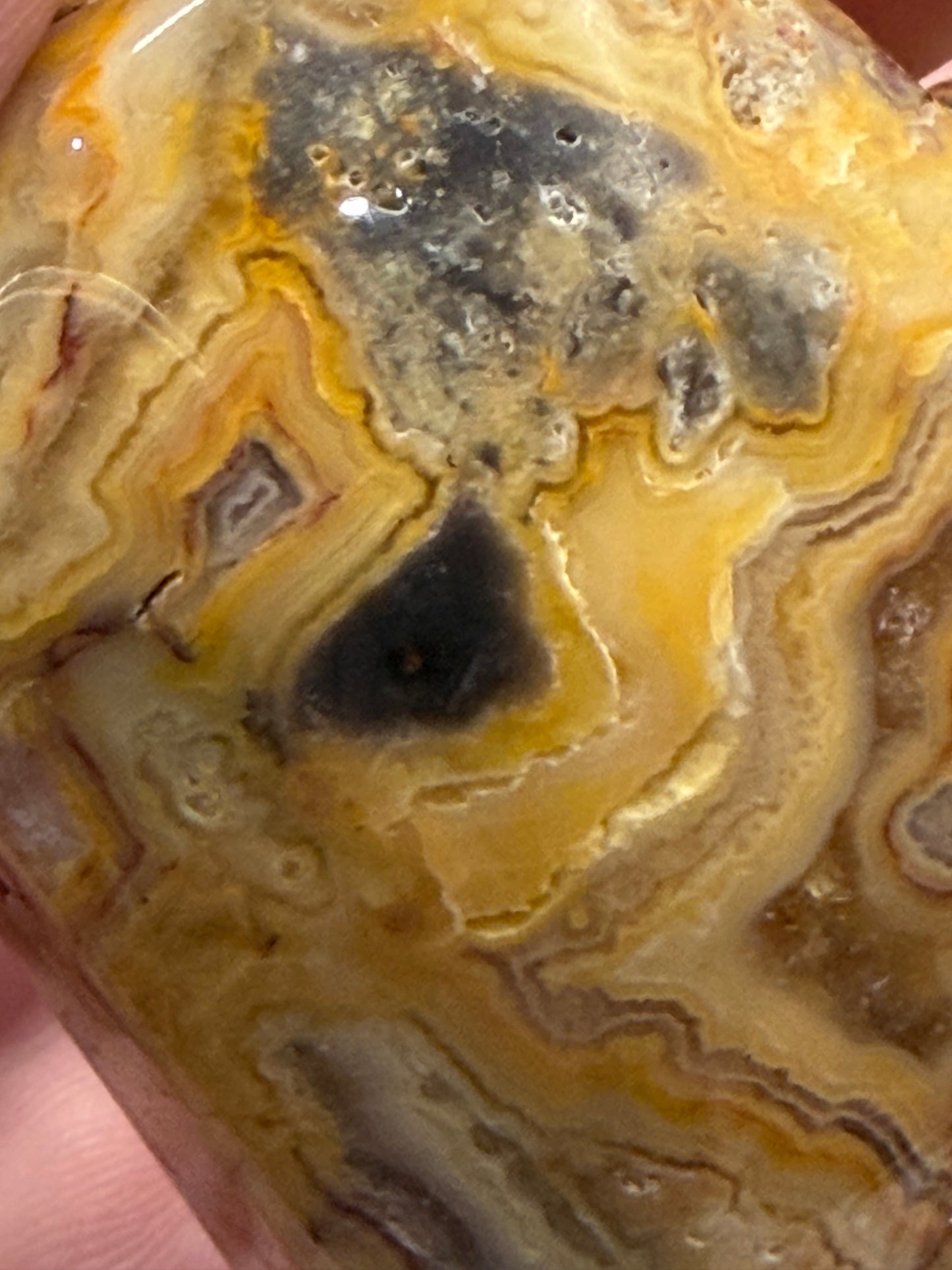 🇦🇺 Australia Map Crazy Lace Agate Heart