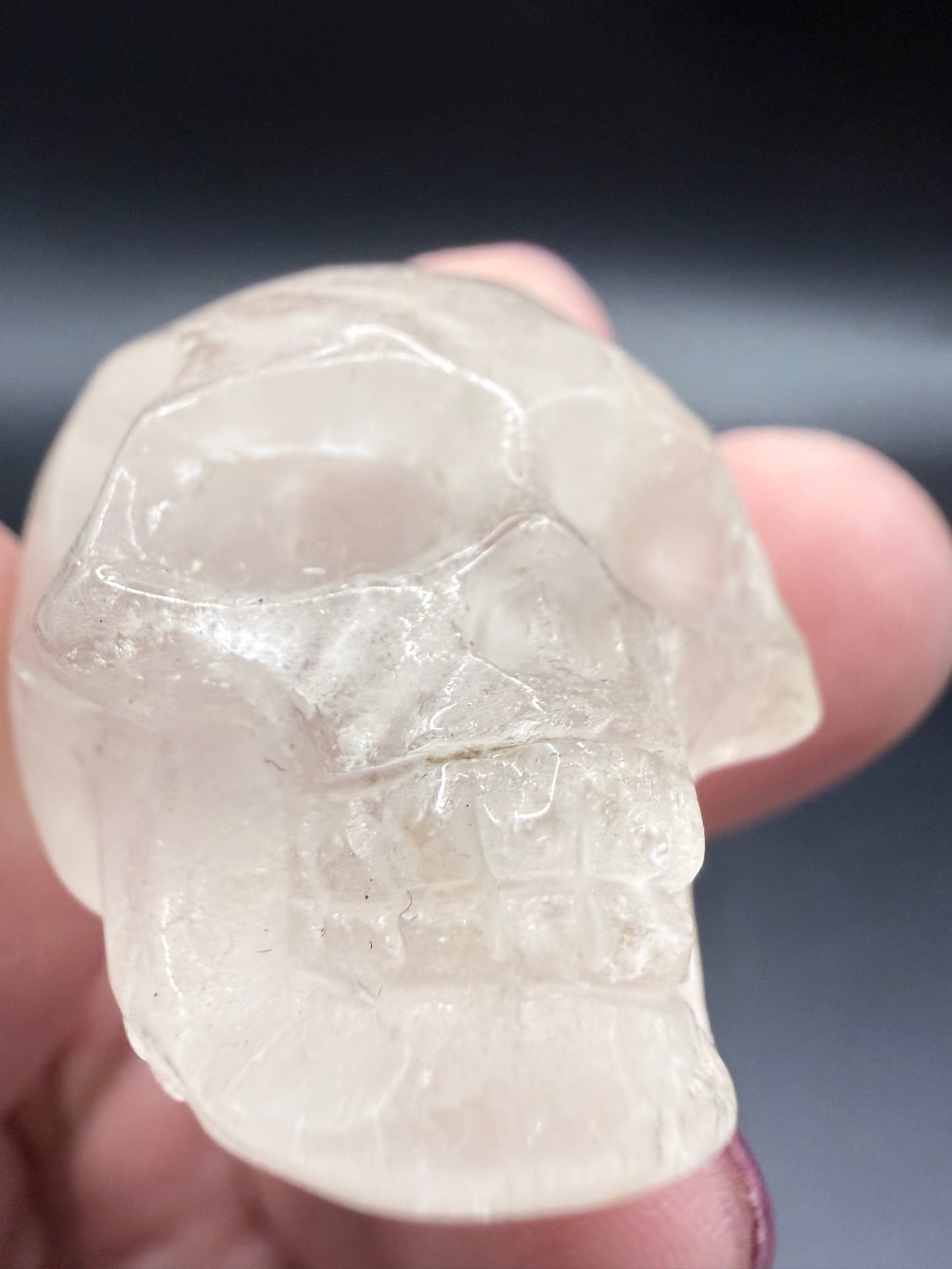Clear Quartz Skull with Inclusion