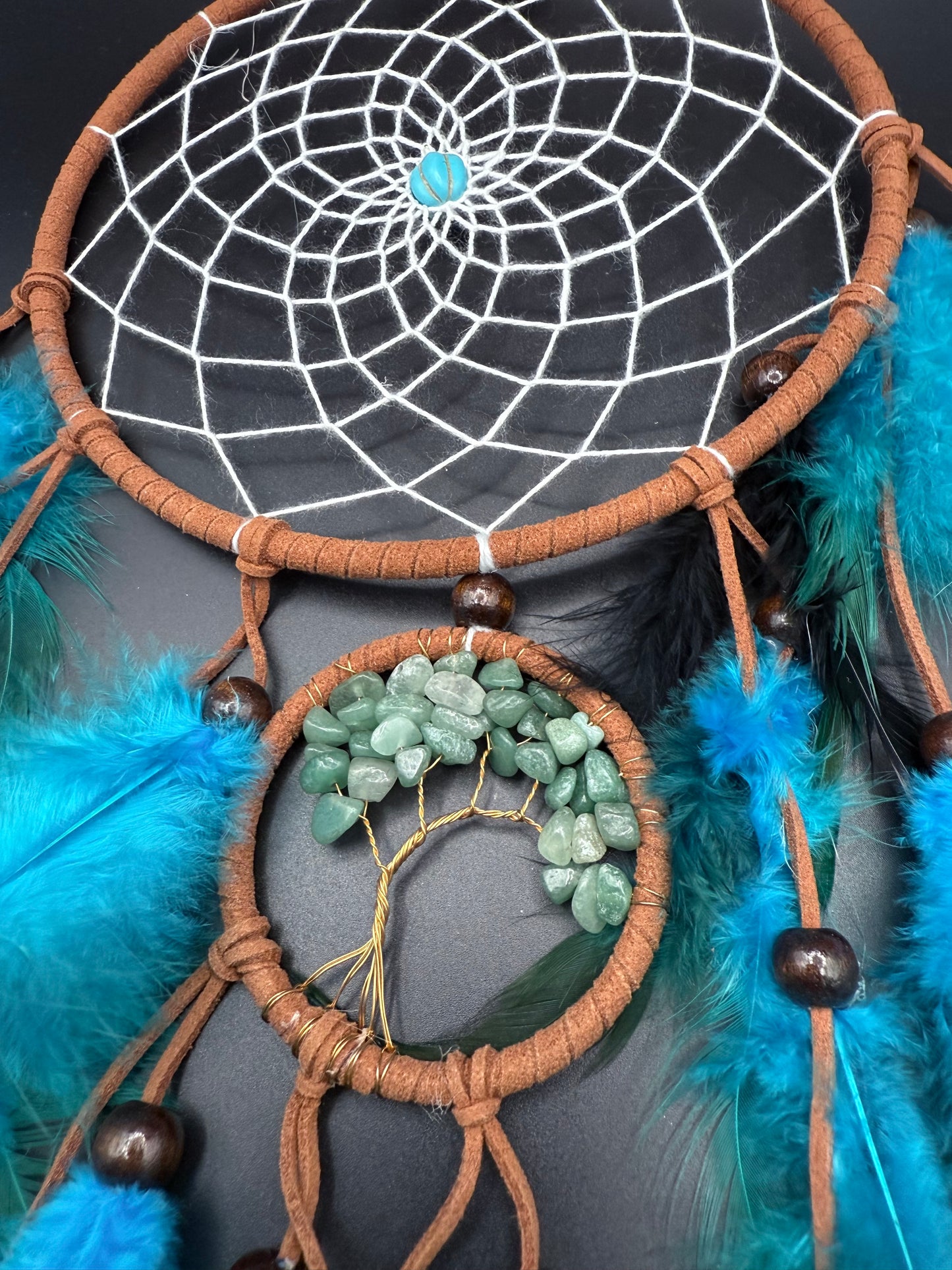 Crystal Dreamcatcher with Aventurine Tree of Life โ 50cm