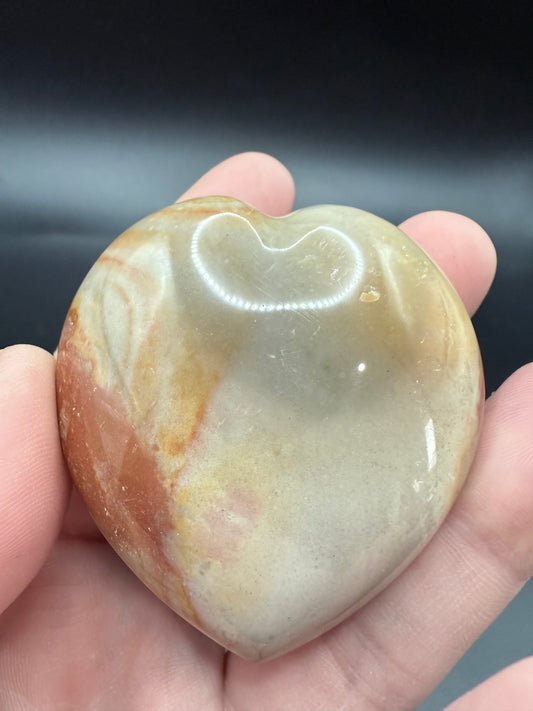Polychrome Jasper Heart – 5 cm