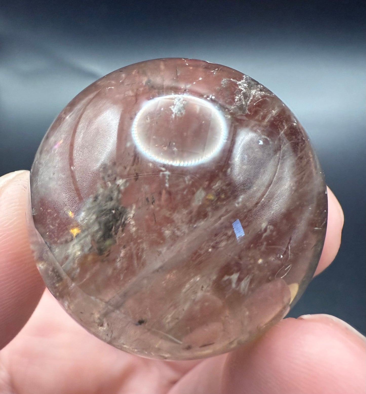 Smoky Quartz Sphere with Rainbows ā 60g | 3.5cm A