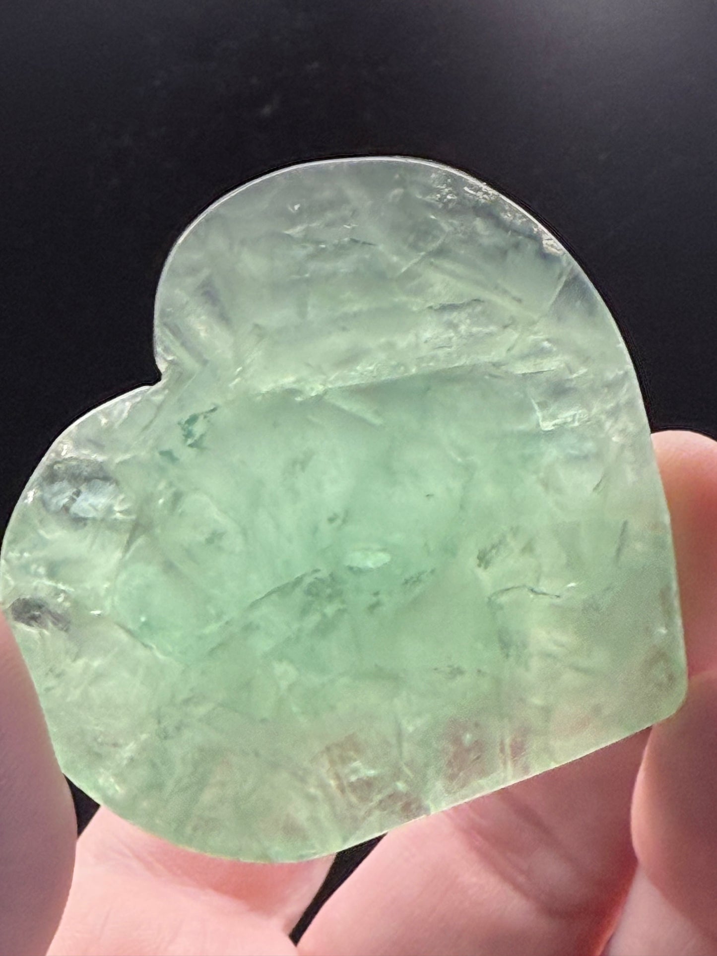 Free standing Fluorite Hearts