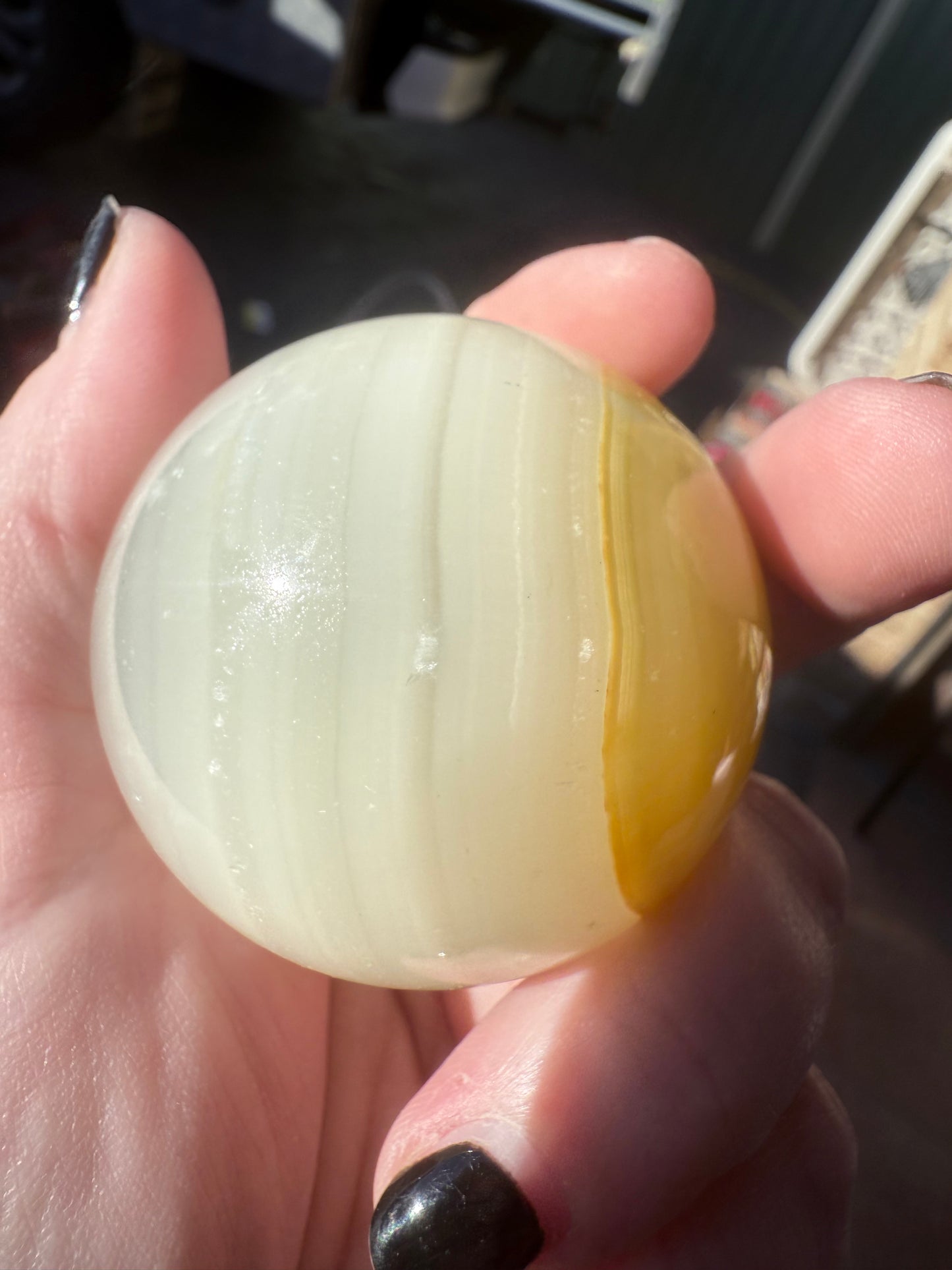 Green Onyx Sphere