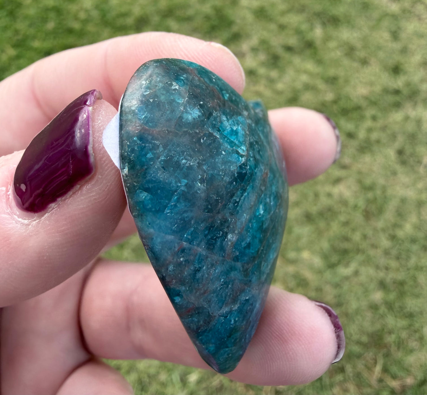 Blue Apatite Heart