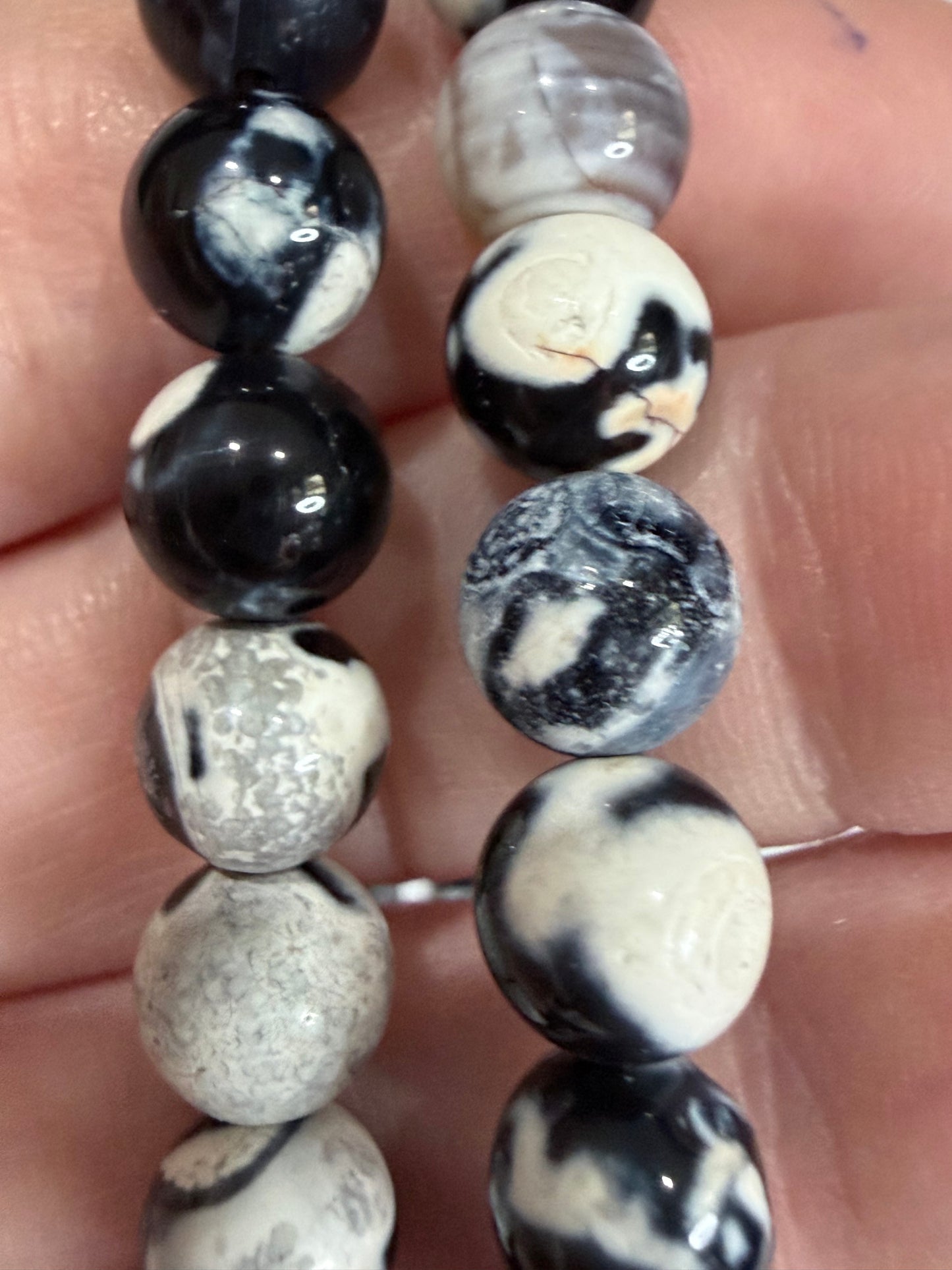 8mm Orca Agate Bracelet – Emotional Healing & Communication