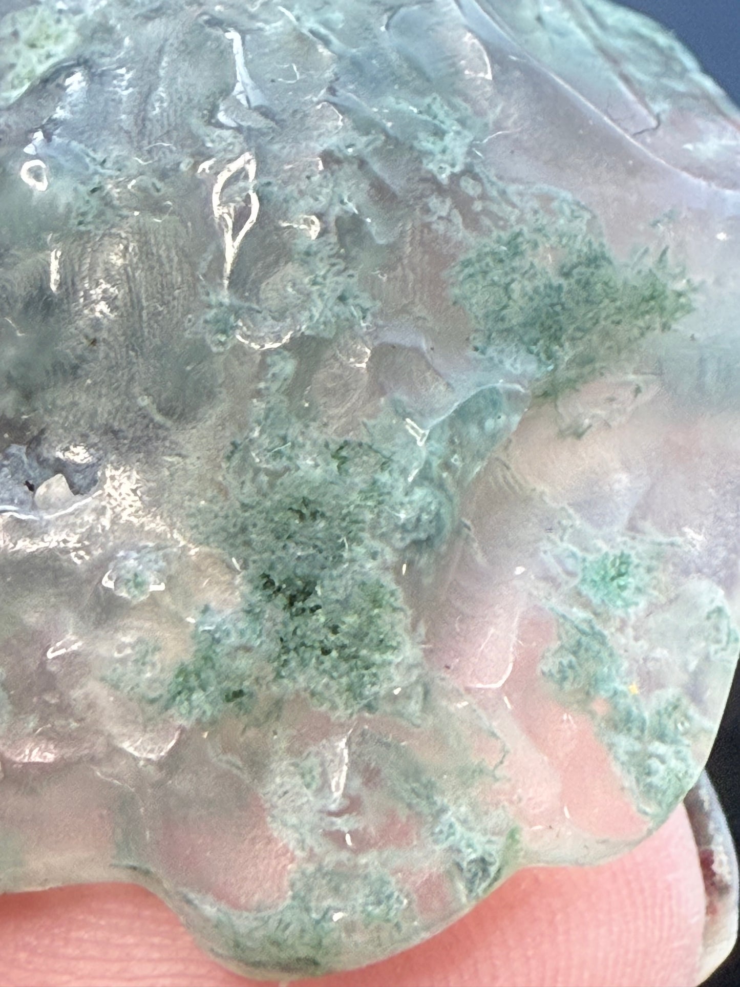 Moss Agate Mini Fox mask