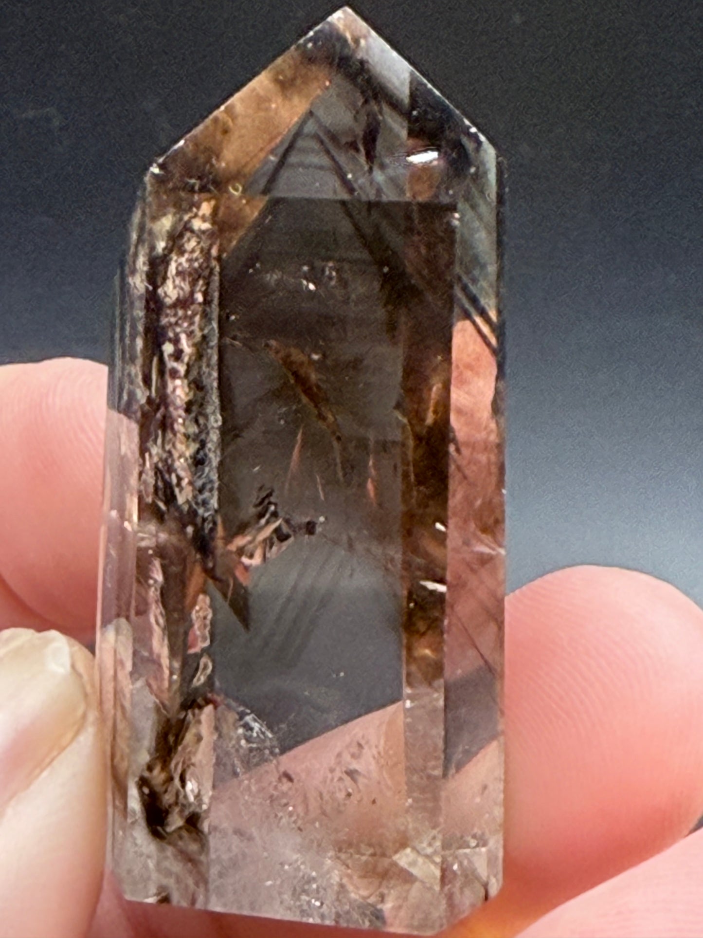 Smoky Quartz Phantom Tower