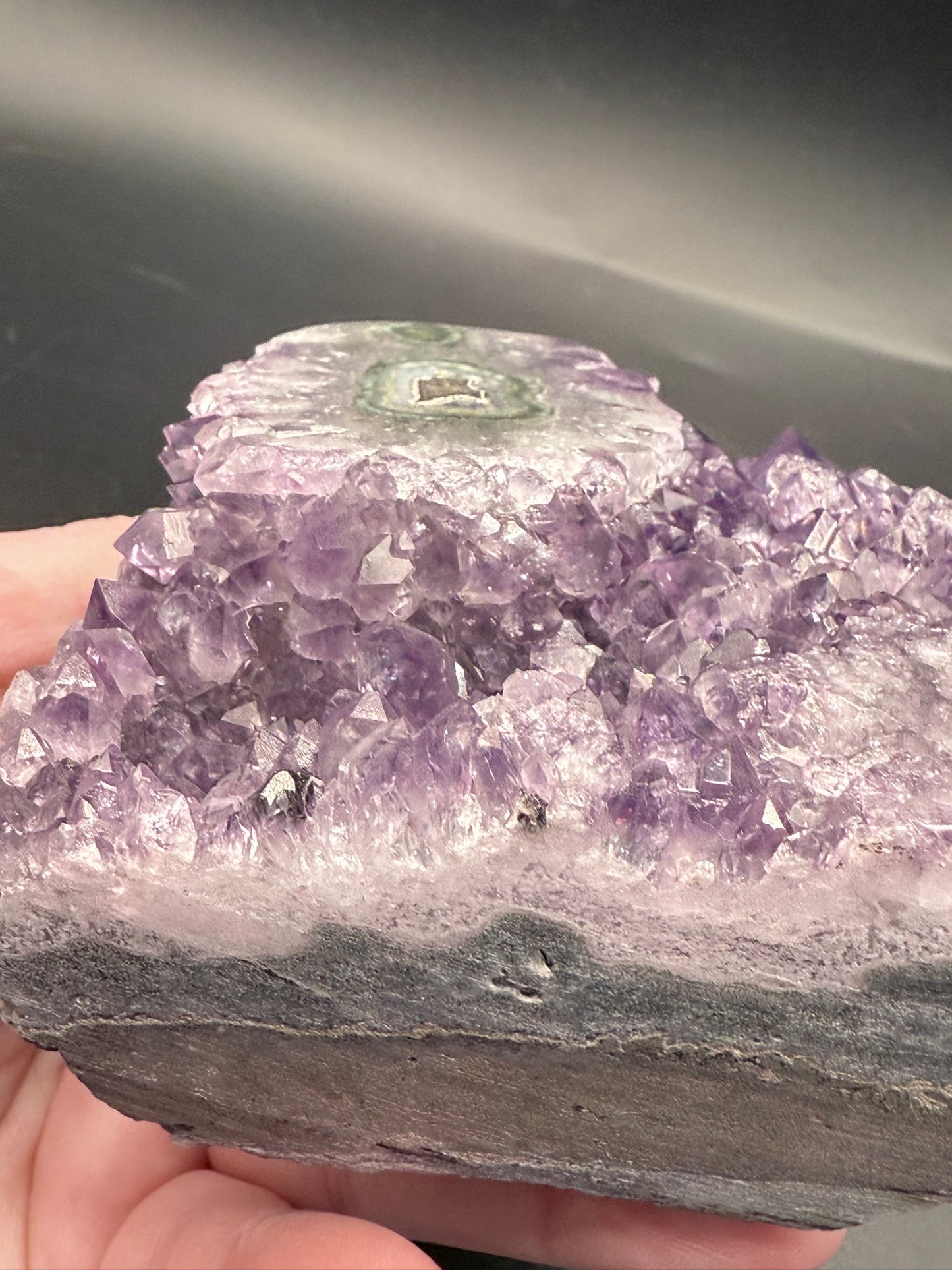 Amethyst Geode with Unique Eye Formations