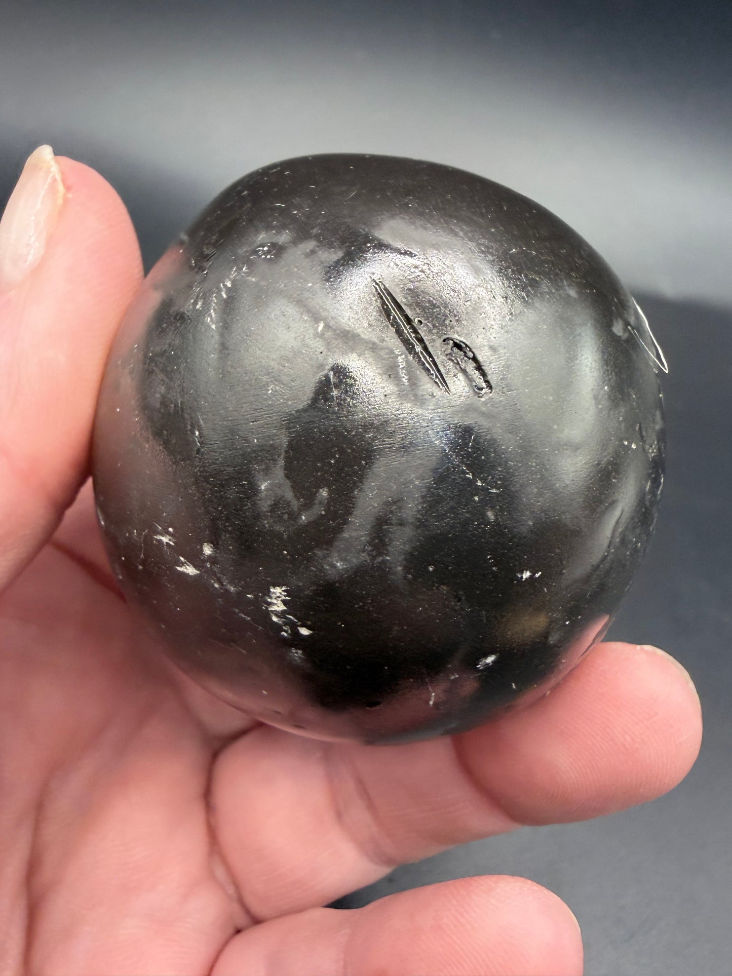 Amethyst Geode Sphere – A Grade (Rare Green Banding) B