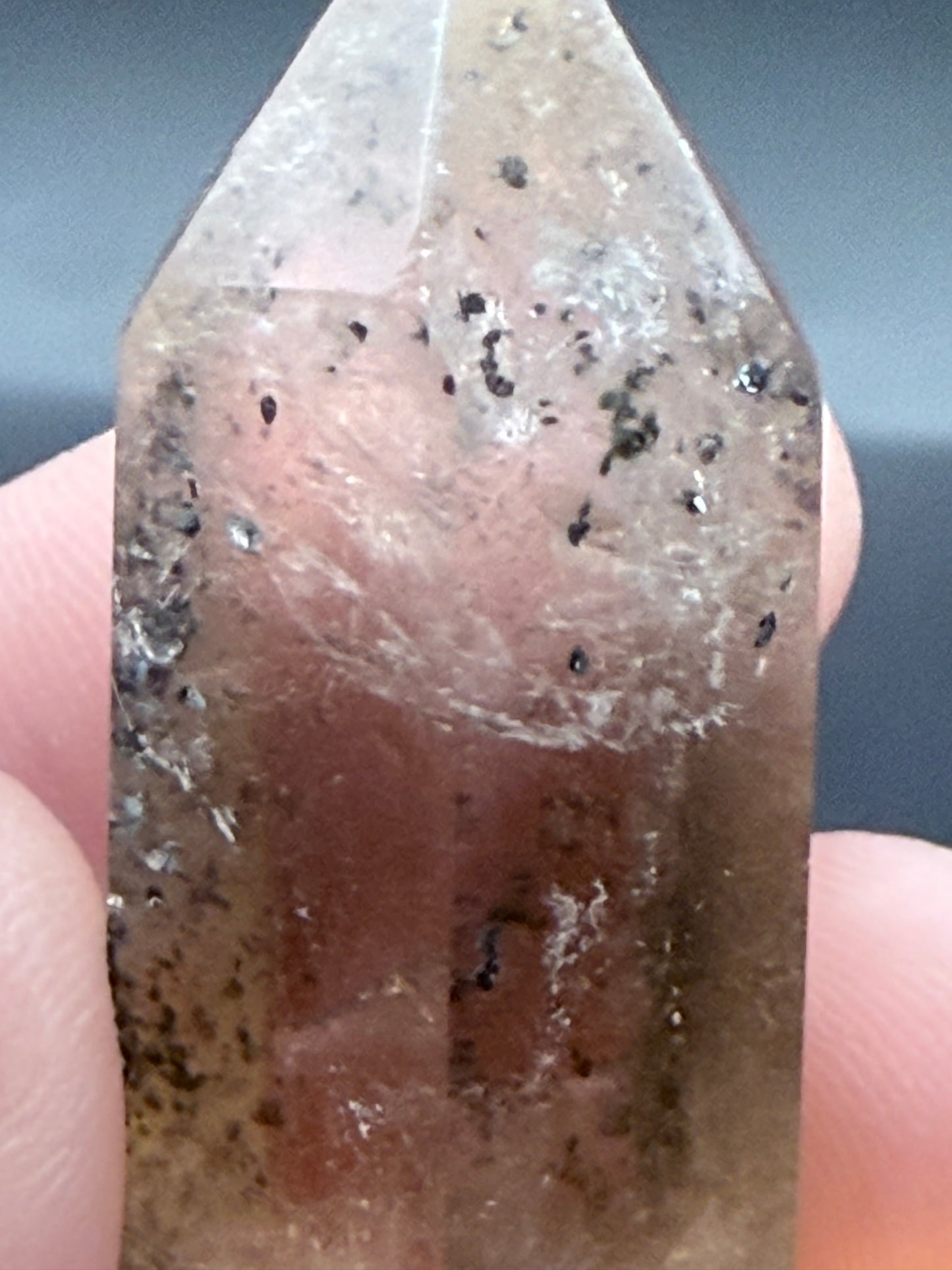 Smoky Citrine Tower with Inclusions