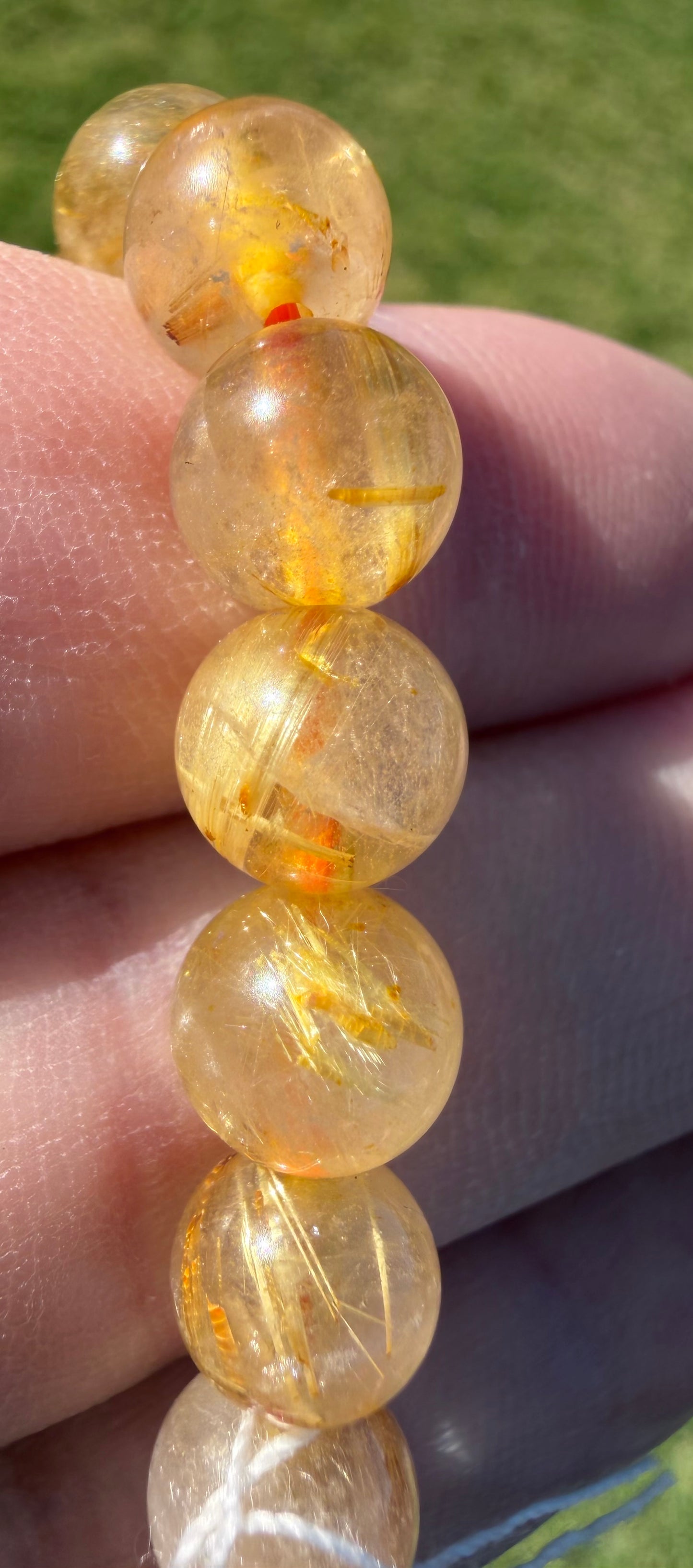 Golden Rutilated Quartz Bracelet — 8mm