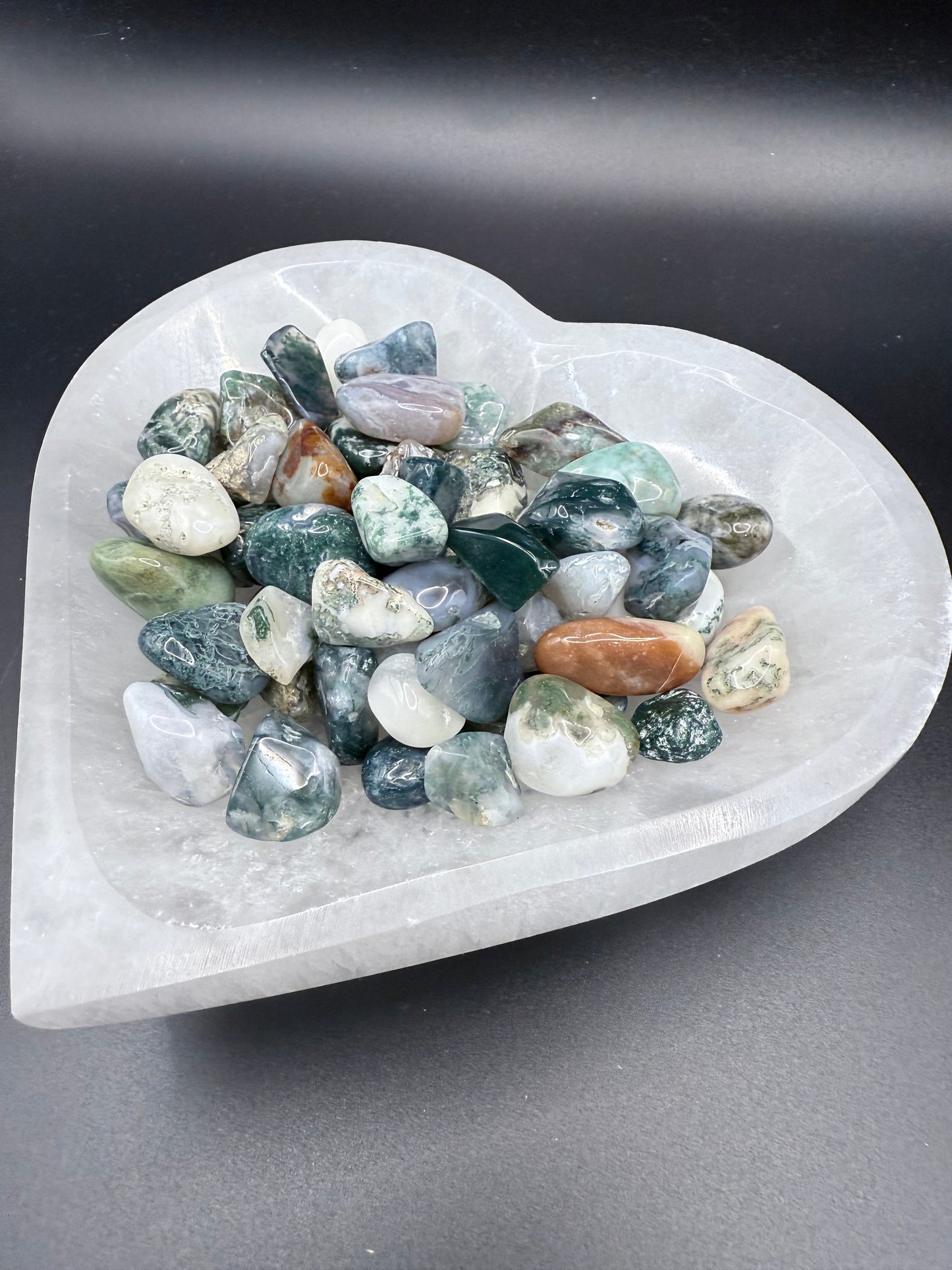 Moss Agate Tumbles