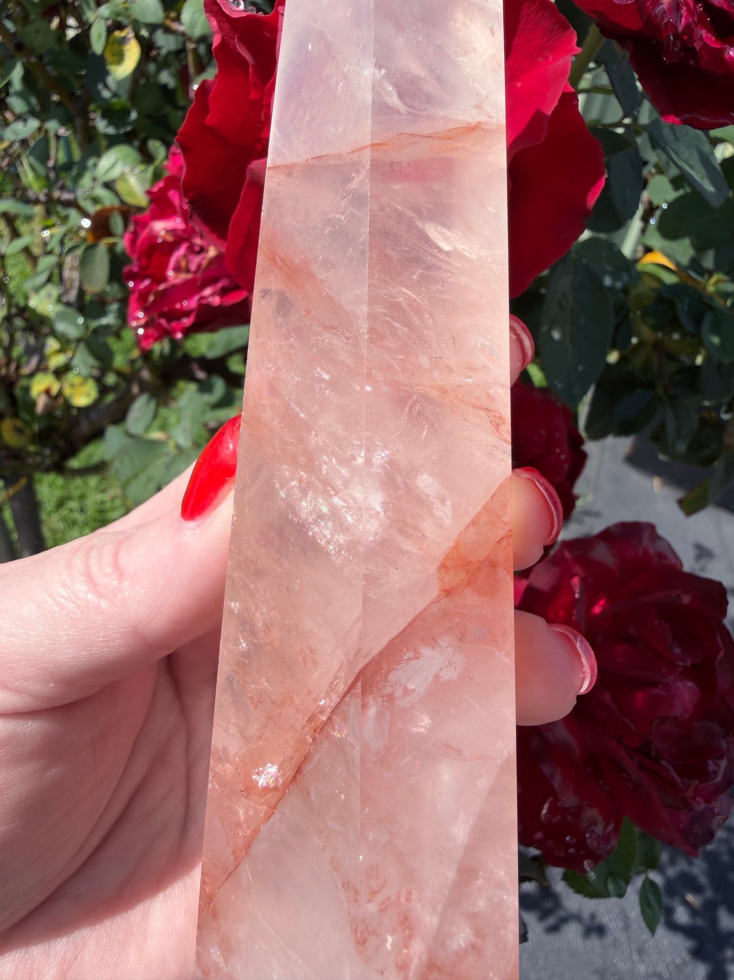 Fire Quartz Tower – 13.2cm | 292g