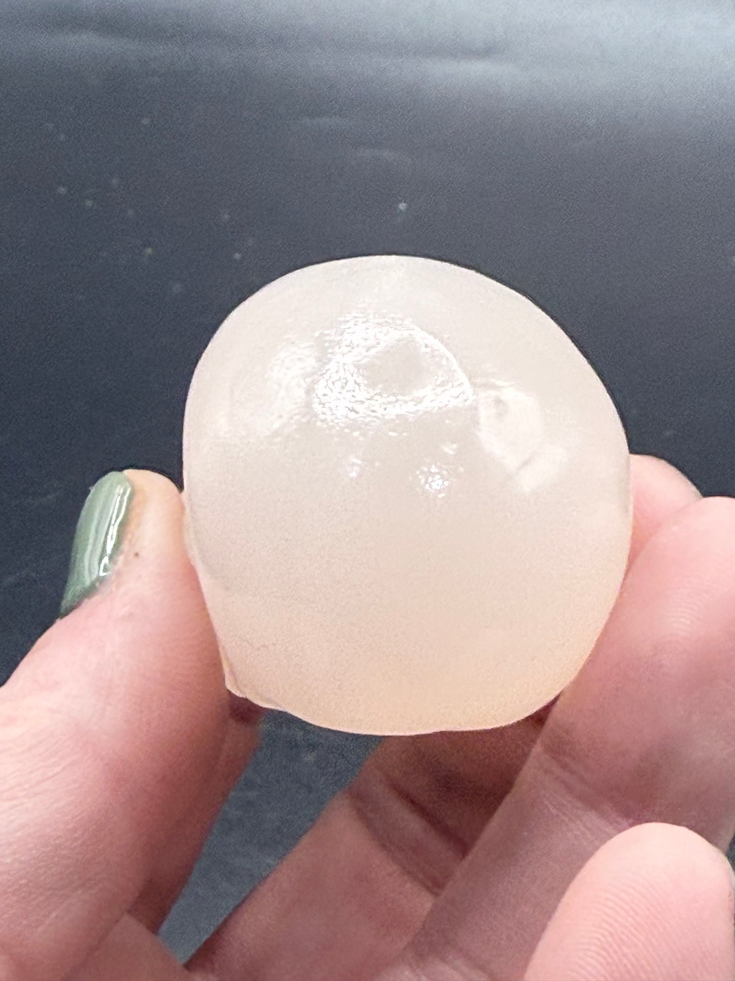 White Calcite Skull