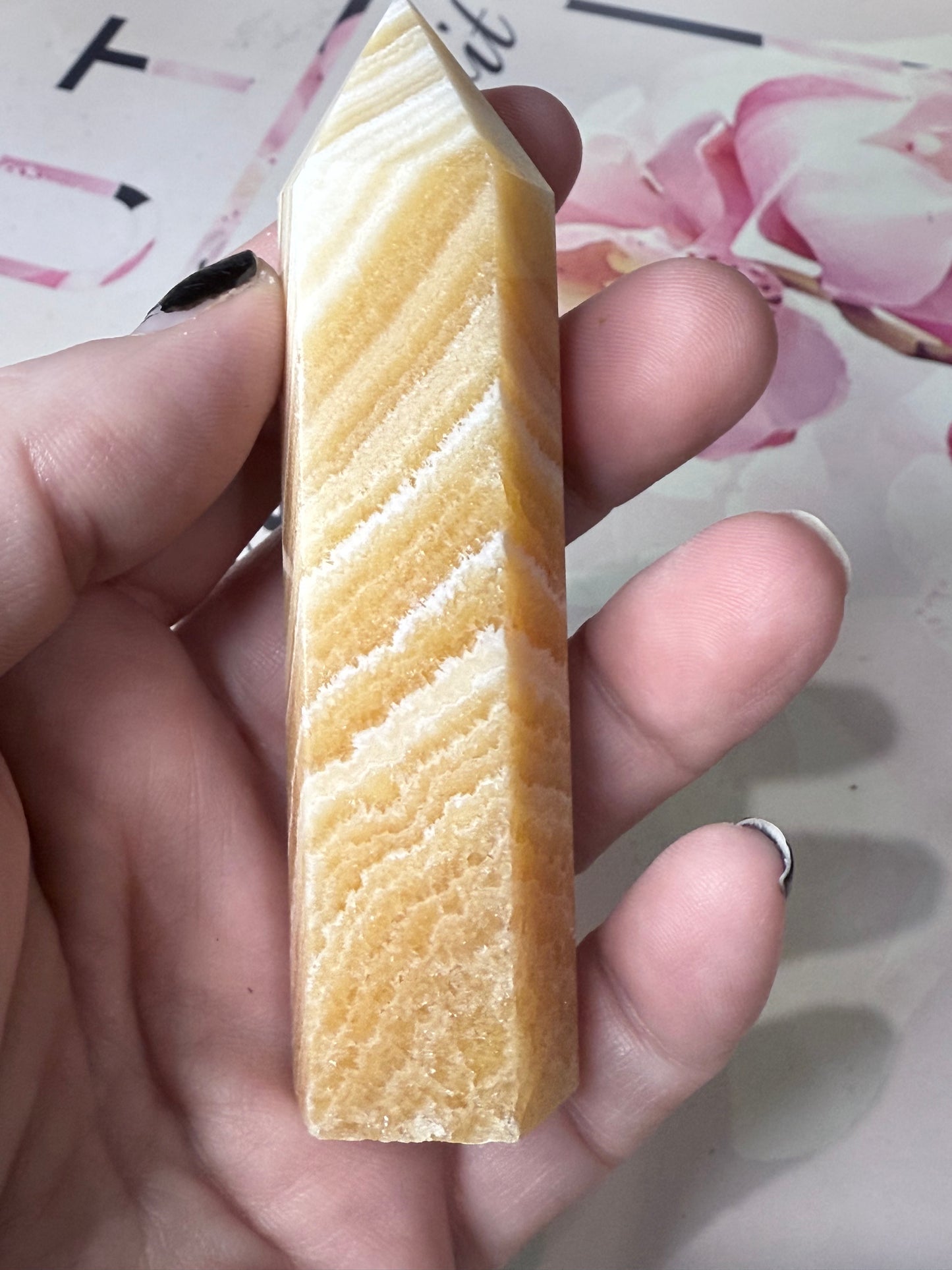 Orange Calcite Point