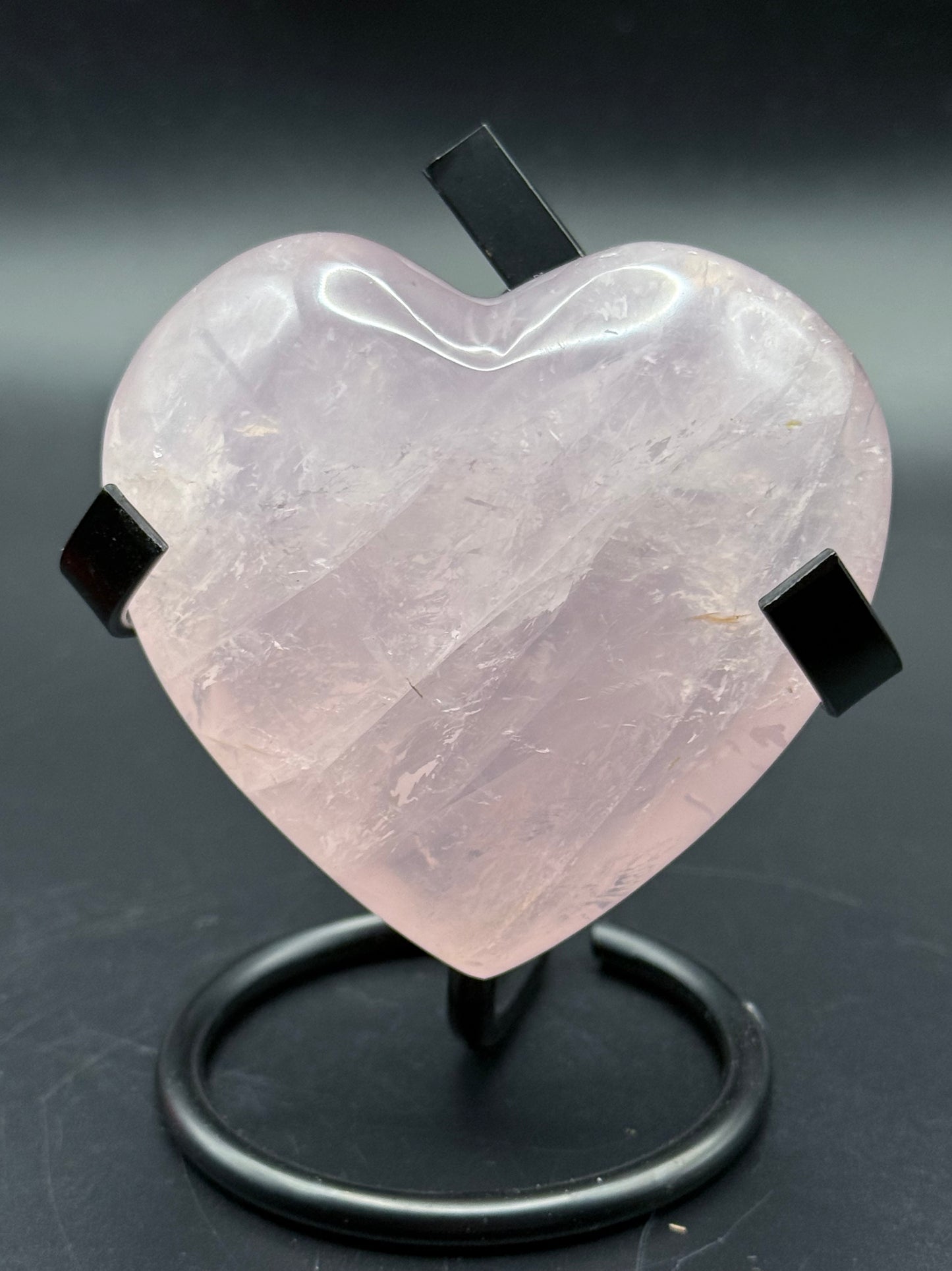 Rose Quartz Heart from Madagascar