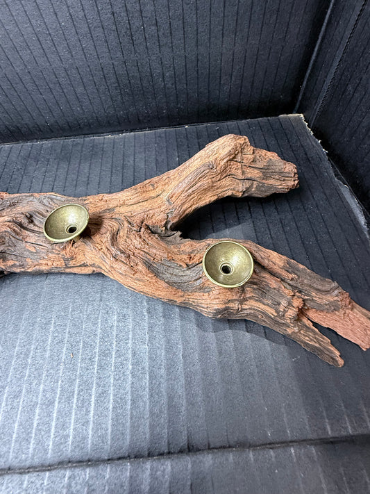 Clear Quartz Sphere Driftwood Display – Comes with 5 High-Quality Spheres