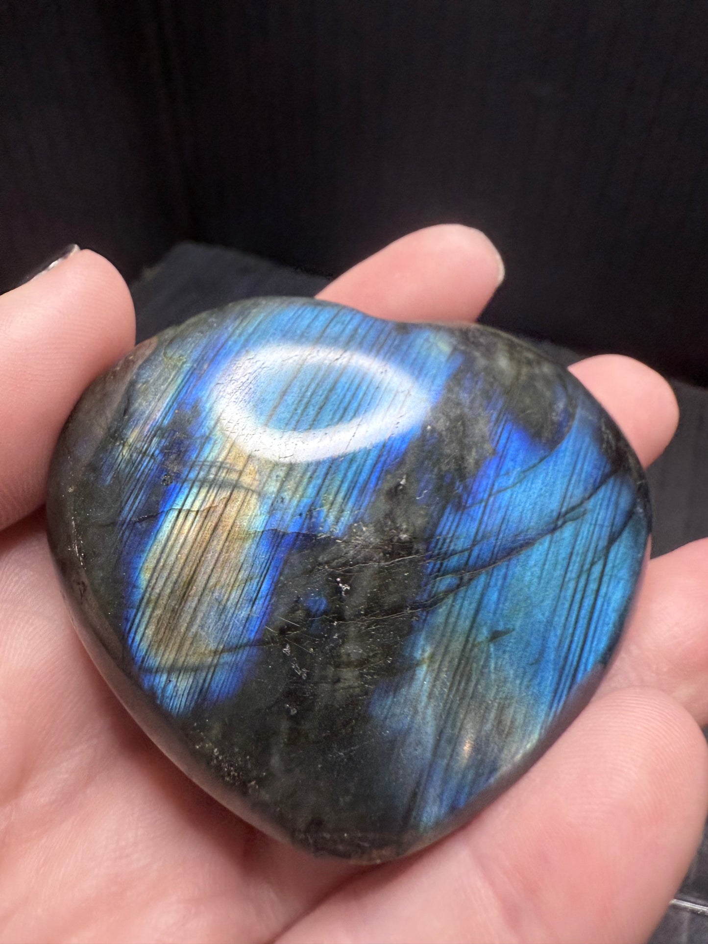 Labradorite Heart