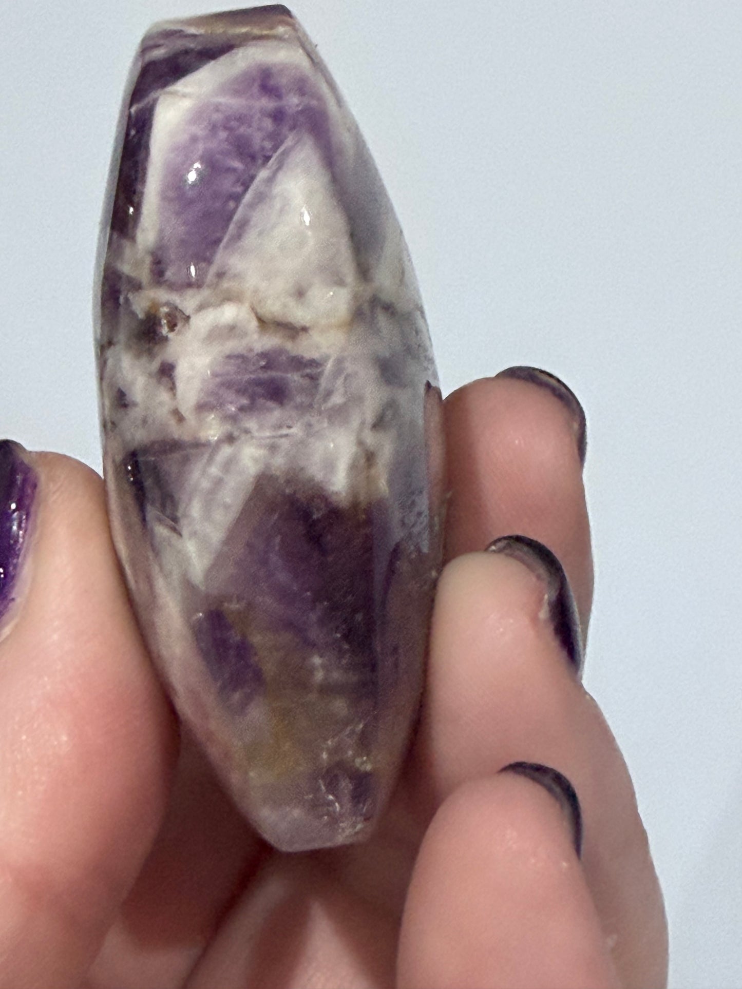 Chevron Amethyst Heart – Self Standing C