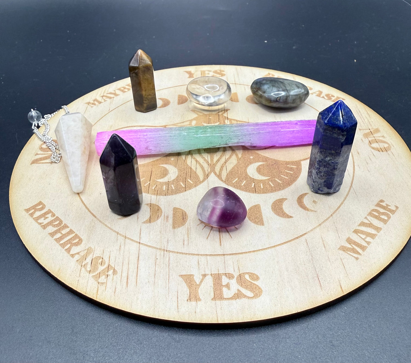 Crystal Pendulum Divination Grid โ Intuition & Clarity