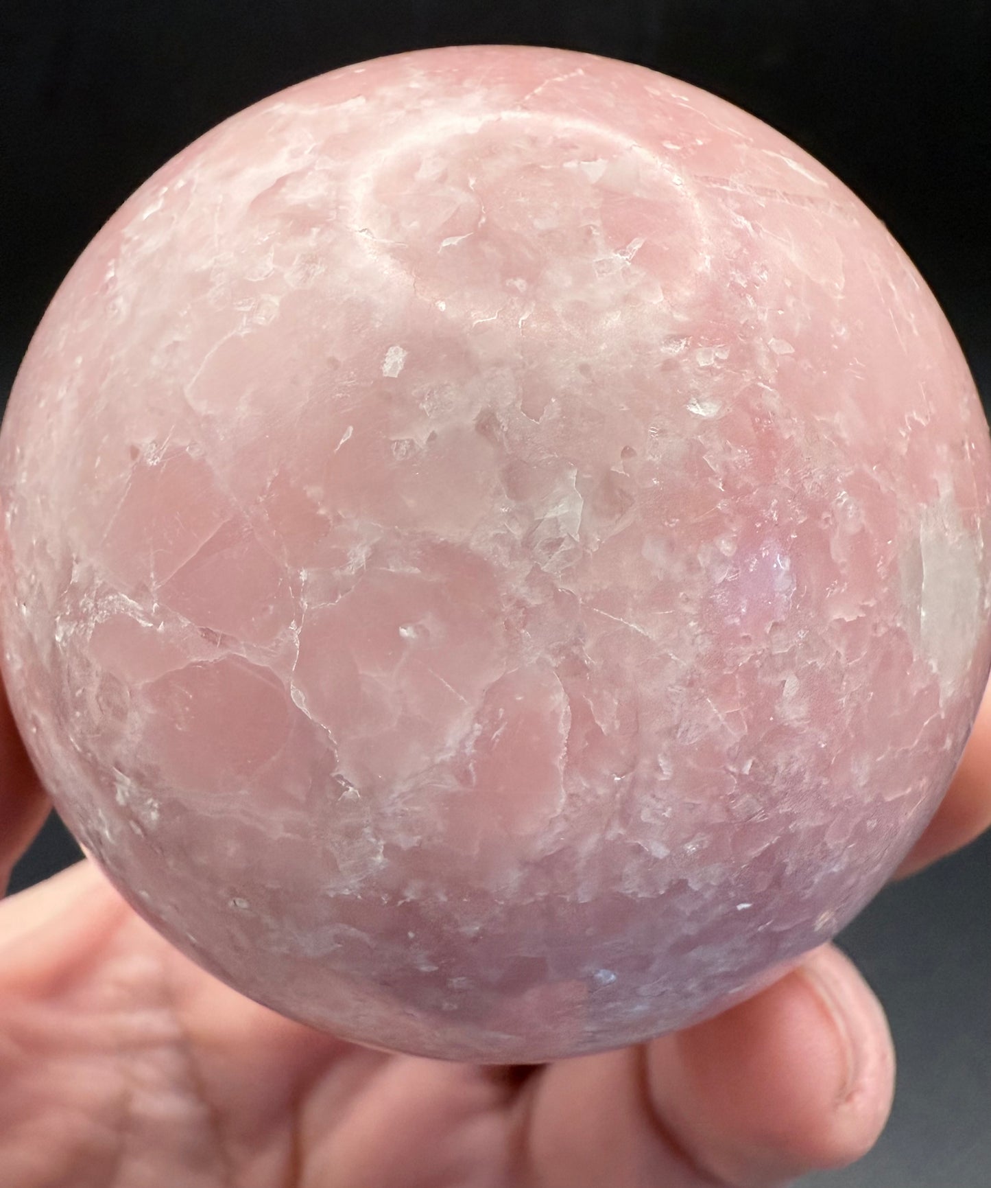 Pink Opal Sphere ā 378g / 6.4cm