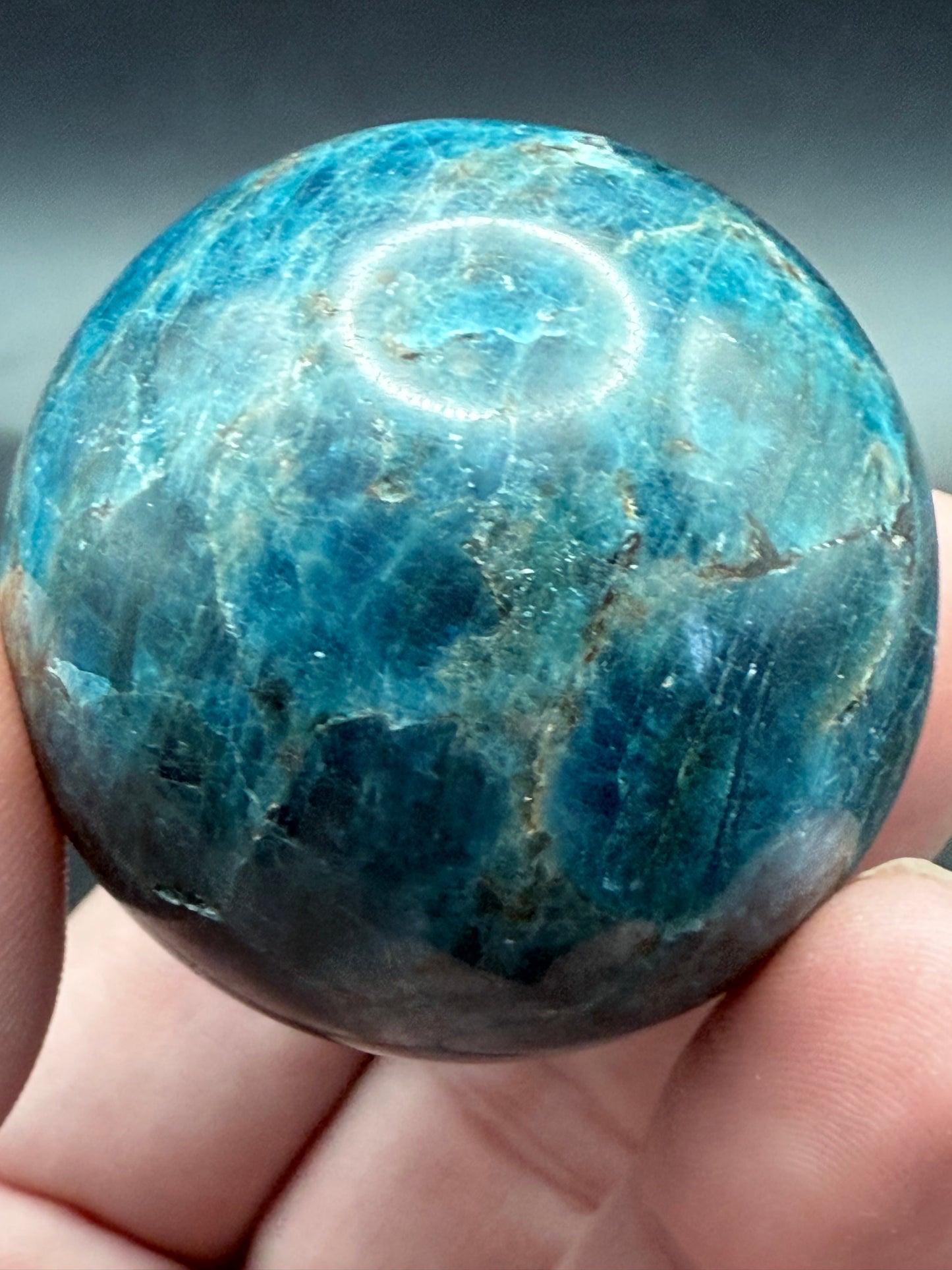 Blue Apatite Sphere 4.2cm